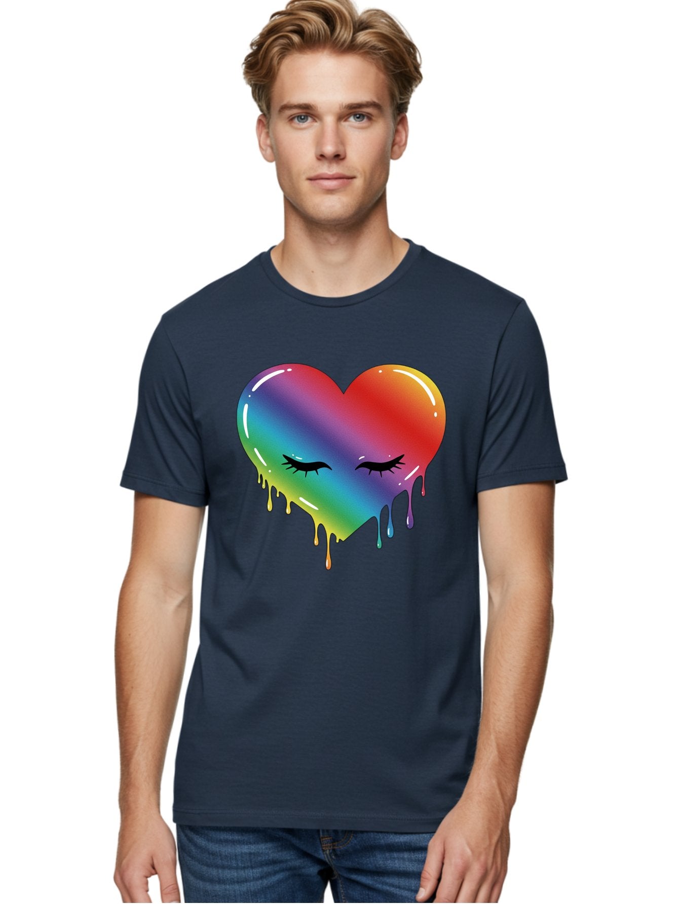 Rainbow-Heart-11 Men'S Graphic Tee, 100% Cotton, Comfortable Casual Summer Wear, Machine Washable, Vintage Camera, Old Camera, Antique Camera, Black Camera, Classic Photography, Photography Equipment, Nostalgic Device, Film Camera, Camera Art Baj731 17