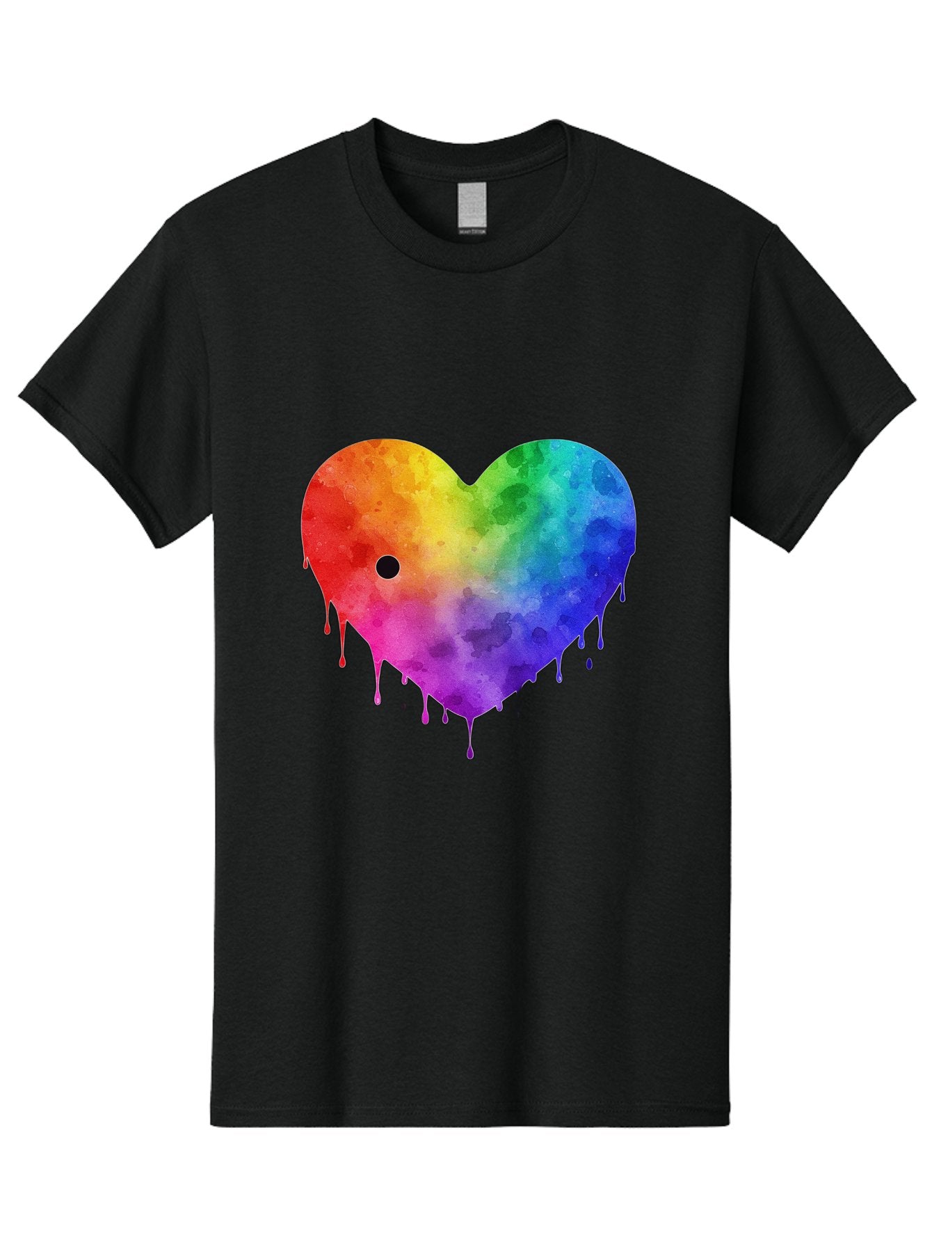 Rainbow-Heart-2 Men'S Graphic Tee, 100% Cotton, Comfortable Casual Summer Wear, Machine Washable, Vintage Camera, Old Camera, Antique Camera, Black Camera, Classic Photography, Photography Equipment, Nostalgic Device, Film Camera, Camera Art Baj732 11