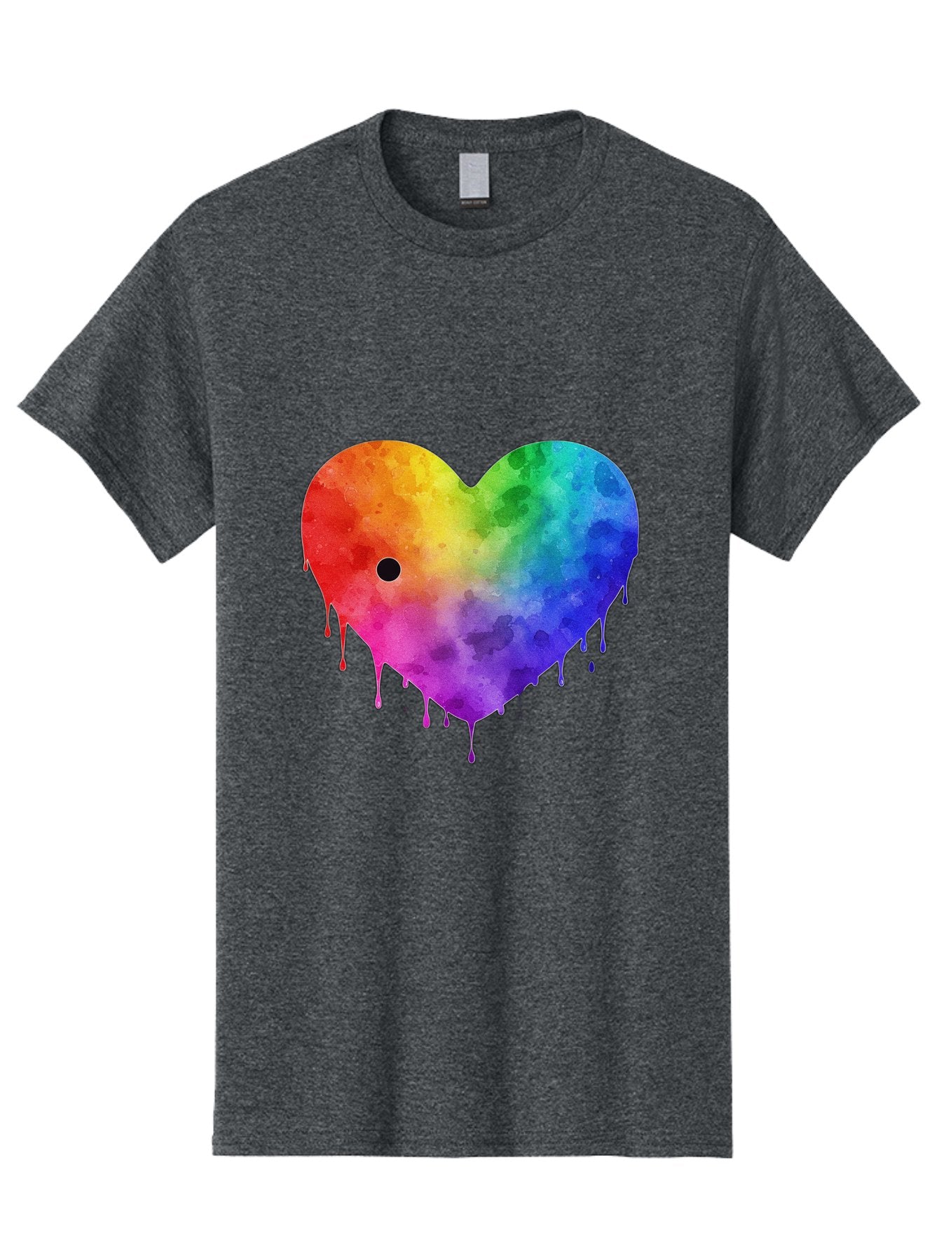 Rainbow-Heart-2 Men'S Graphic Tee, 100% Cotton, Comfortable Casual Summer Wear, Machine Washable, Vintage Camera, Old Camera, Antique Camera, Black Camera, Classic Photography, Photography Equipment, Nostalgic Device, Film Camera, Camera Art Baj732 6