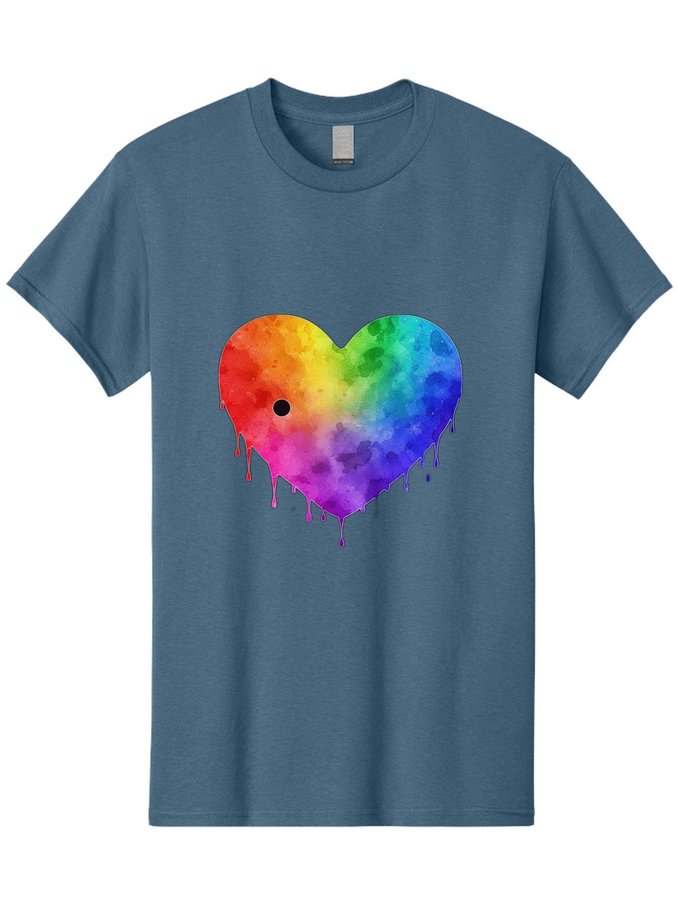 Rainbow-Heart-2 Men'S Graphic Tee, 100% Cotton, Comfortable Casual Summer Wear, Machine Washable, Vintage Camera, Old Camera, Antique Camera, Black Camera, Classic Photography, Photography Equipment, Nostalgic Device, Film Camera, Camera Art Baj732 10