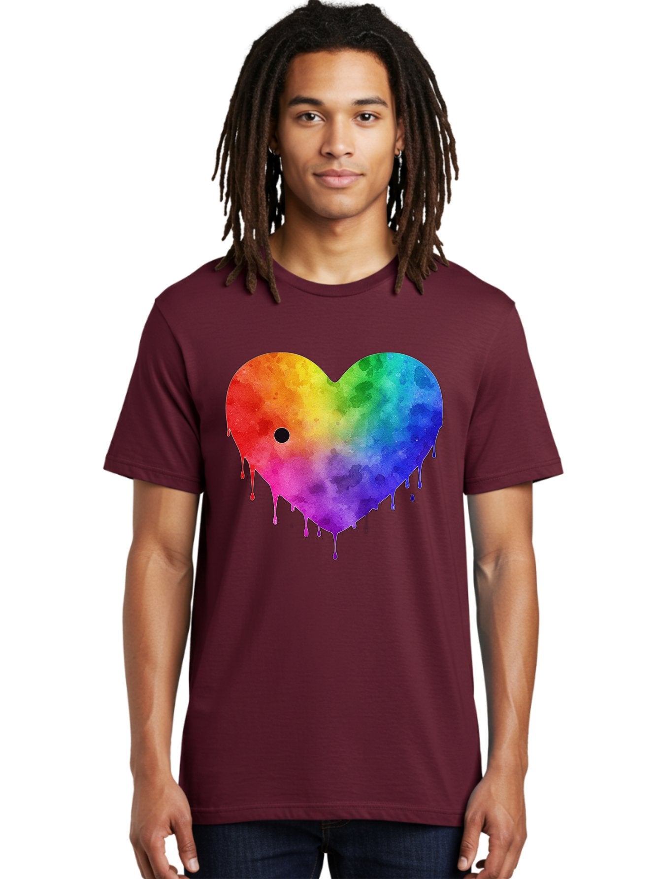 Rainbow-Heart-2 Men'S Graphic Tee, 100% Cotton, Comfortable Casual Summer Wear, Machine Washable, Vintage Camera, Old Camera, Antique Camera, Black Camera, Classic Photography, Photography Equipment, Nostalgic Device, Film Camera, Camera Art Baj732 19