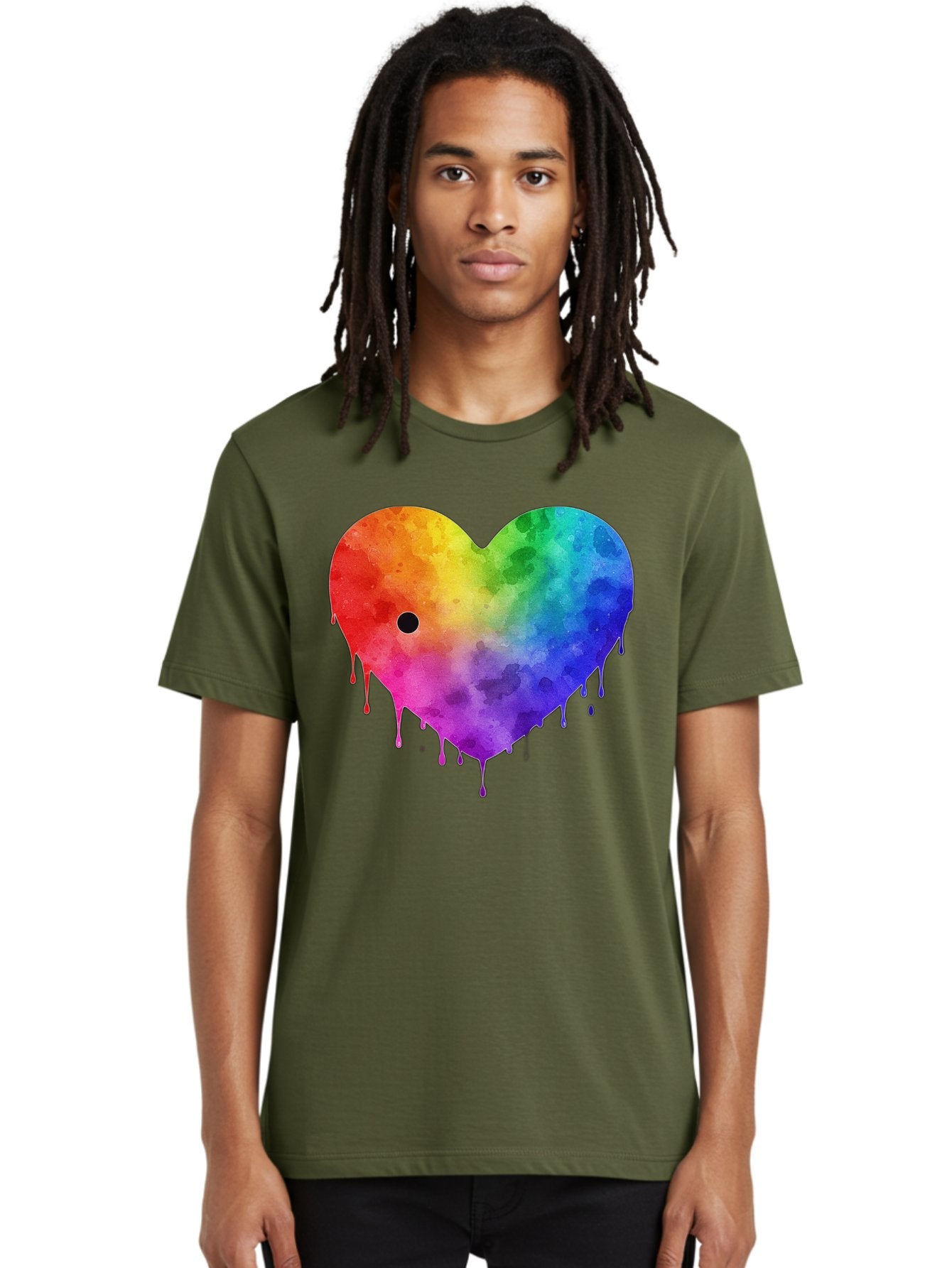 Rainbow-Heart-2 Men'S Graphic Tee, 100% Cotton, Comfortable Casual Summer Wear, Machine Washable, Vintage Camera, Old Camera, Antique Camera, Black Camera, Classic Photography, Photography Equipment, Nostalgic Device, Film Camera, Camera Art Baj732 22