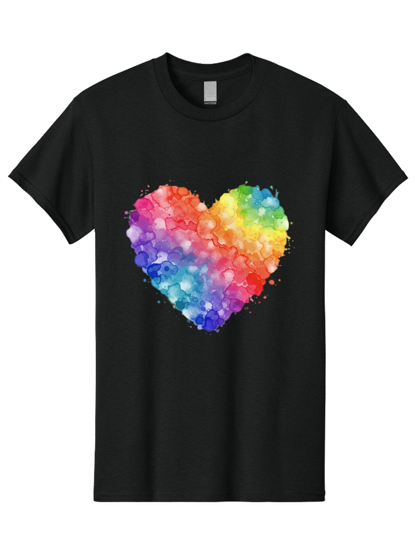 Rainbow-Heart-3 Men'S Graphic Tee, 100% Cotton, Comfortable Casual Summer Wear, Machine Washable, Vintage Camera, Old Camera, Antique Camera, Black Camera, Classic Photography, Photography Equipment, Nostalgic Device, Film Camera, Camera Art Baj733 11