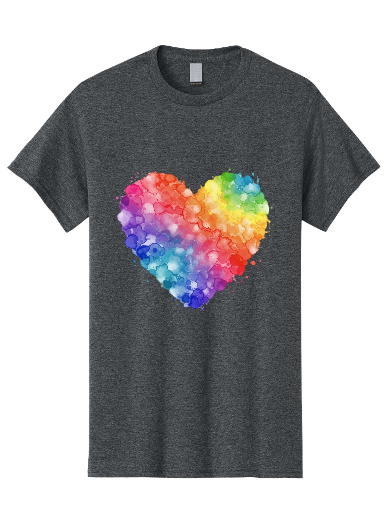 Rainbow-Heart-3 Men'S Graphic Tee, 100% Cotton, Comfortable Casual Summer Wear, Machine Washable, Vintage Camera, Old Camera, Antique Camera, Black Camera, Classic Photography, Photography Equipment, Nostalgic Device, Film Camera, Camera Art Baj733 5