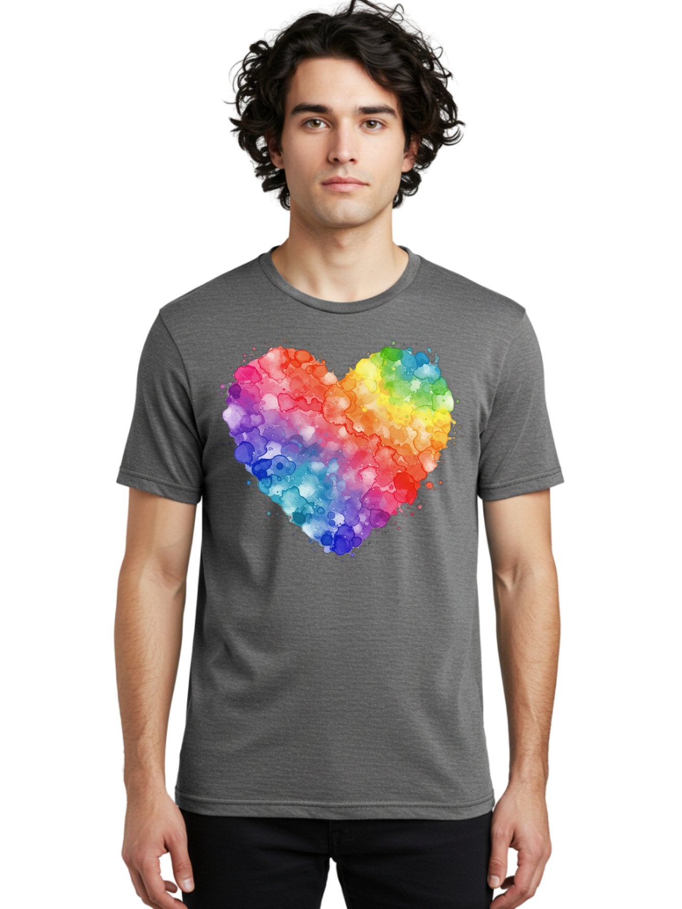 Rainbow-Heart-3 Men'S Graphic Tee, 100% Cotton, Comfortable Casual Summer Wear, Machine Washable, Vintage Camera, Old Camera, Antique Camera, Black Camera, Classic Photography, Photography Equipment, Nostalgic Device, Film Camera, Camera Art Baj733 30