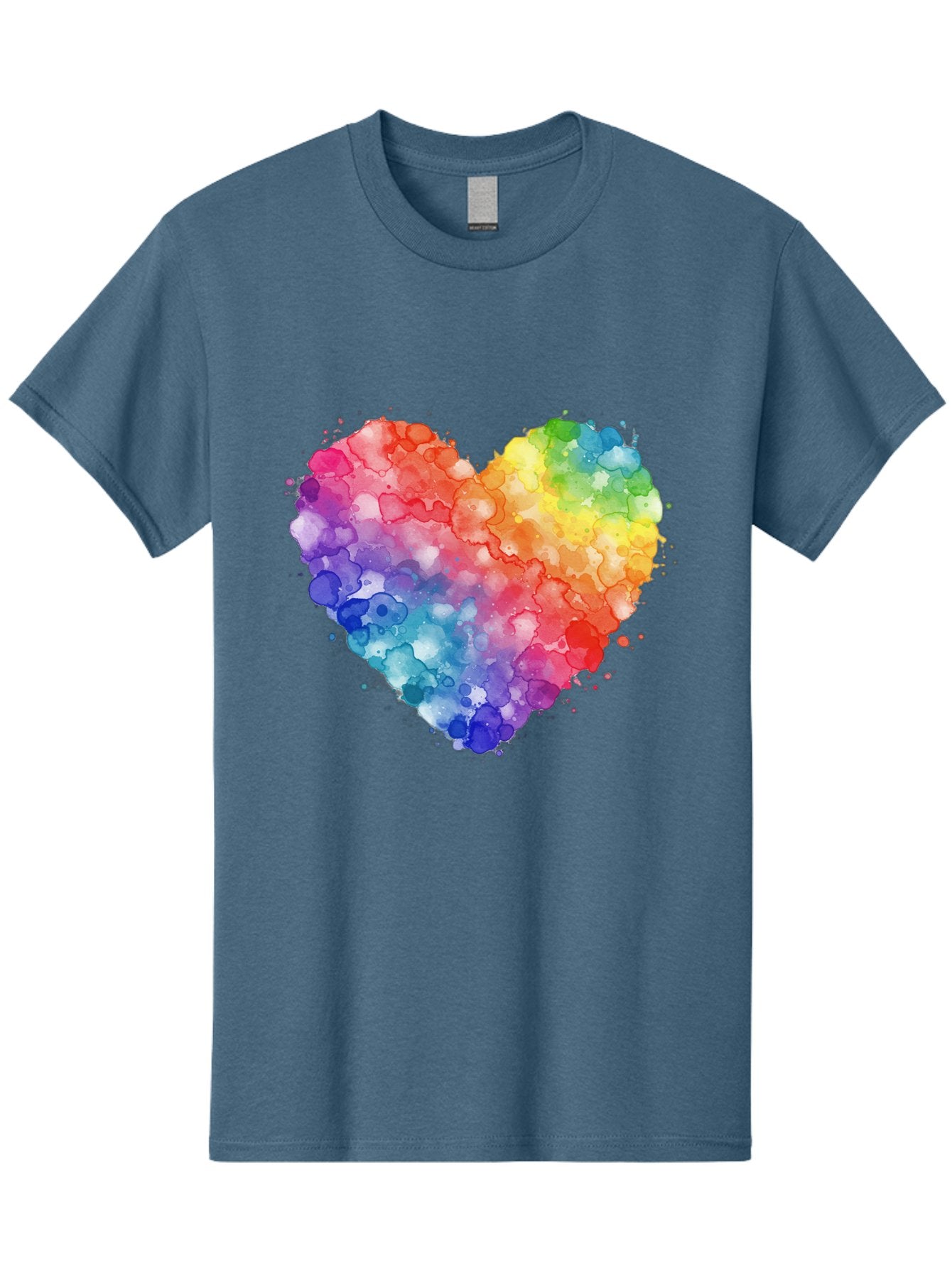 Rainbow-Heart-3 Men'S Graphic Tee, 100% Cotton, Comfortable Casual Summer Wear, Machine Washable, Vintage Camera, Old Camera, Antique Camera, Black Camera, Classic Photography, Photography Equipment, Nostalgic Device, Film Camera, Camera Art Baj733 8