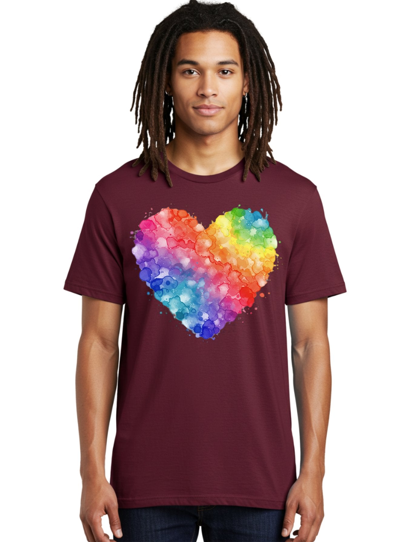 Rainbow-Heart-3 Men'S Graphic Tee, 100% Cotton, Comfortable Casual Summer Wear, Machine Washable, Vintage Camera, Old Camera, Antique Camera, Black Camera, Classic Photography, Photography Equipment, Nostalgic Device, Film Camera, Camera Art Baj733 24