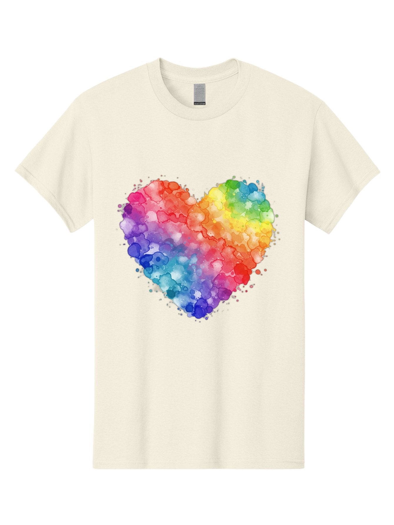 Rainbow-Heart-3 Men'S Graphic Tee, 100% Cotton, Comfortable Casual Summer Wear, Machine Washable, Vintage Camera, Old Camera, Antique Camera, Black Camera, Classic Photography, Photography Equipment, Nostalgic Device, Film Camera, Camera Art Baj733