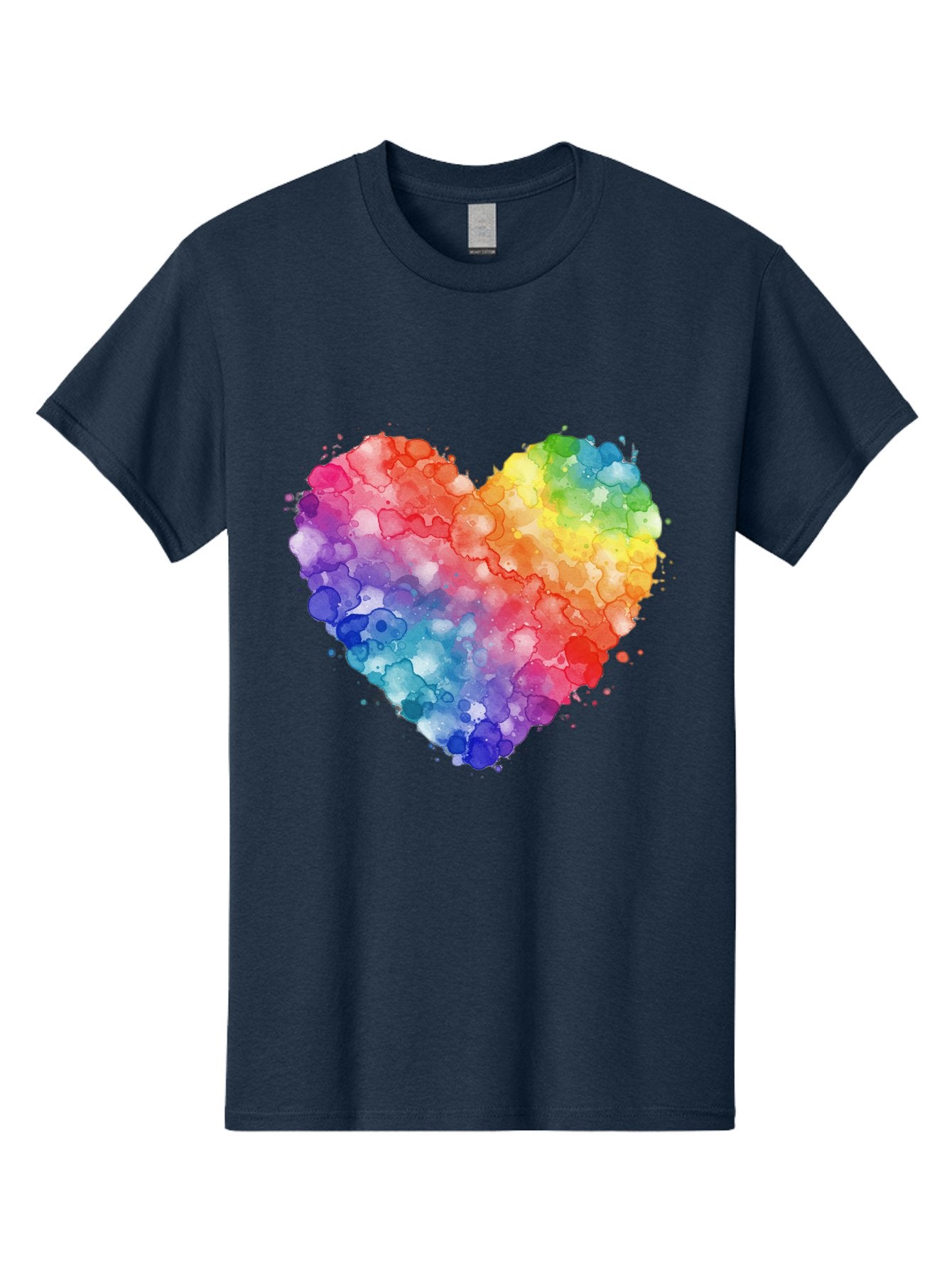 Rainbow-Heart-3 Men'S Graphic Tee, 100% Cotton, Comfortable Casual Summer Wear, Machine Washable, Vintage Camera, Old Camera, Antique Camera, Black Camera, Classic Photography, Photography Equipment, Nostalgic Device, Film Camera, Camera Art Baj733 12