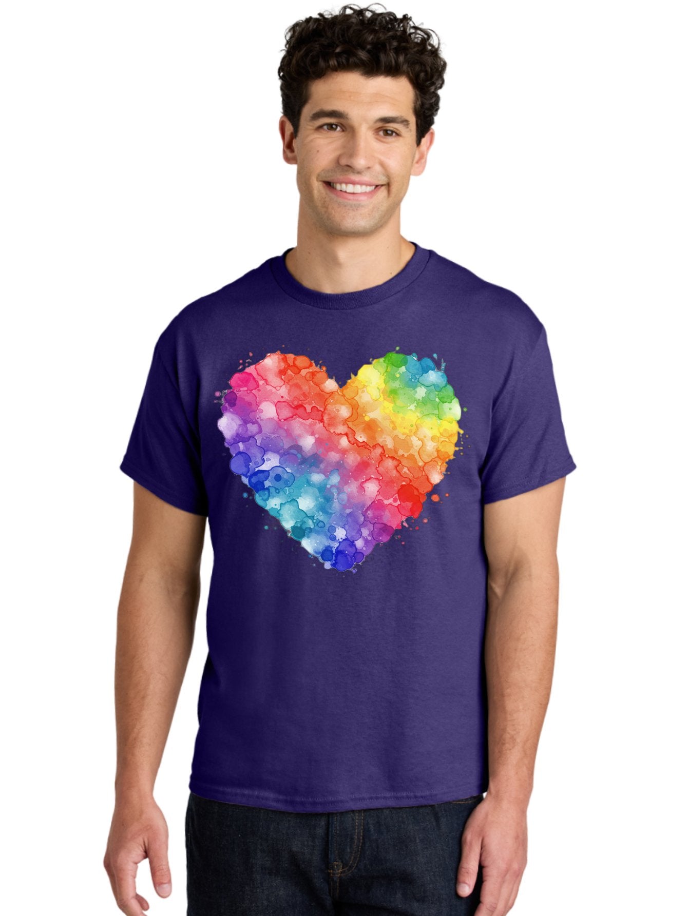 Rainbow-Heart-3 Men'S Graphic Tee, 100% Cotton, Comfortable Casual Summer Wear, Machine Washable, Vintage Camera, Old Camera, Antique Camera, Black Camera, Classic Photography, Photography Equipment, Nostalgic Device, Film Camera, Camera Art Baj733 29