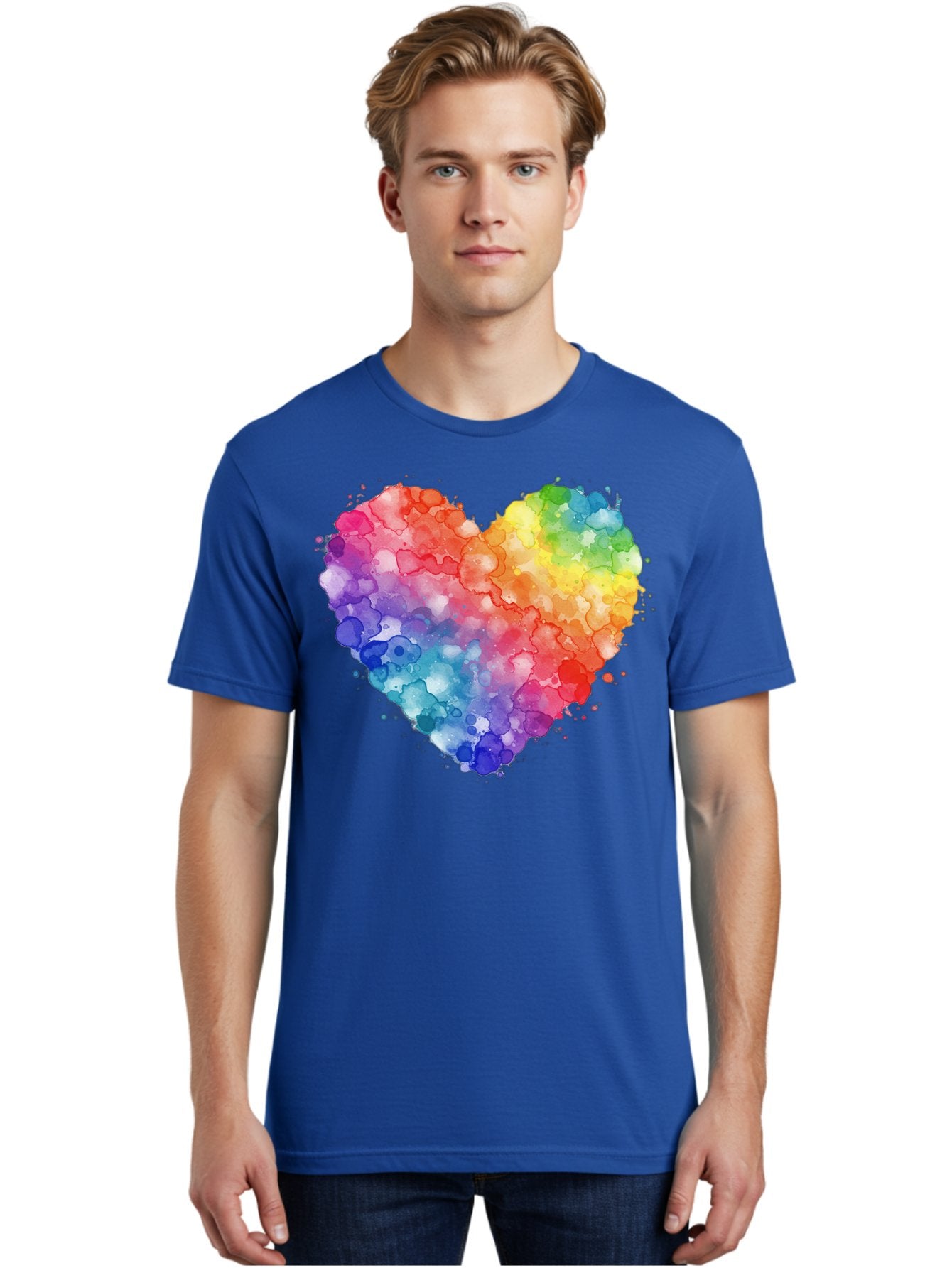 Rainbow-Heart-3 Men'S Graphic Tee, 100% Cotton, Comfortable Casual Summer Wear, Machine Washable, Vintage Camera, Old Camera, Antique Camera, Black Camera, Classic Photography, Photography Equipment, Nostalgic Device, Film Camera, Camera Art Baj733 18
