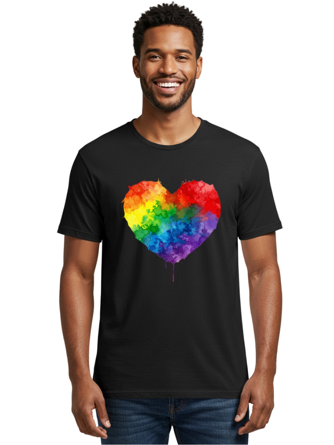 Rainbow-Heart-4 Men'S Graphic Tee, 100% Cotton, Comfortable Casual Summer Wear, Machine Washable, Vintage Camera, Old Camera, Antique Camera, Black Camera, Classic Photography, Photography Equipment, Nostalgic Device, Film Camera, Camera Art Baj734 18