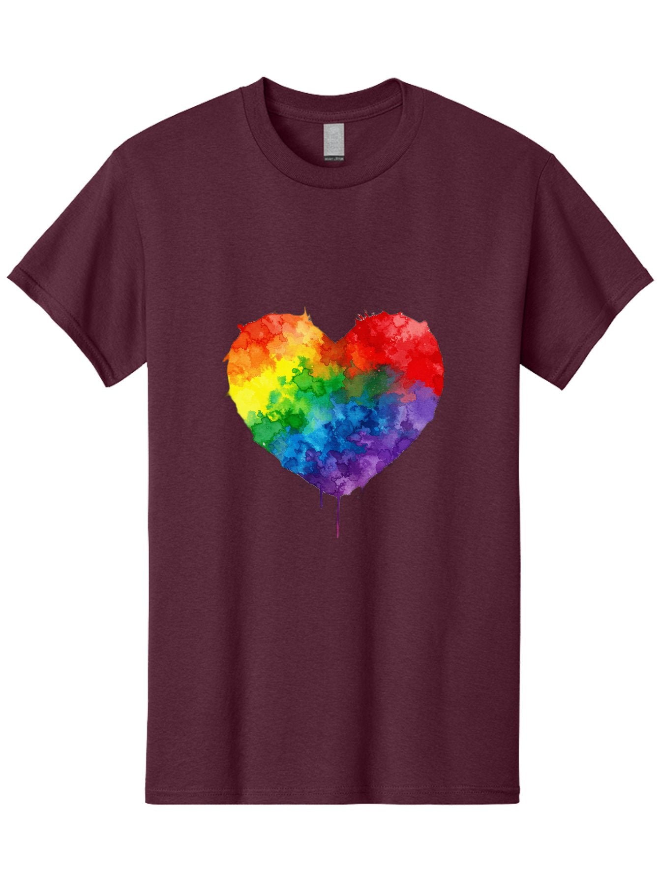 Rainbow-Heart-4 Men'S Graphic Tee, 100% Cotton, Comfortable Casual Summer Wear, Machine Washable, Vintage Camera, Old Camera, Antique Camera, Black Camera, Classic Photography, Photography Equipment, Nostalgic Device, Film Camera, Camera Art Baj734 5