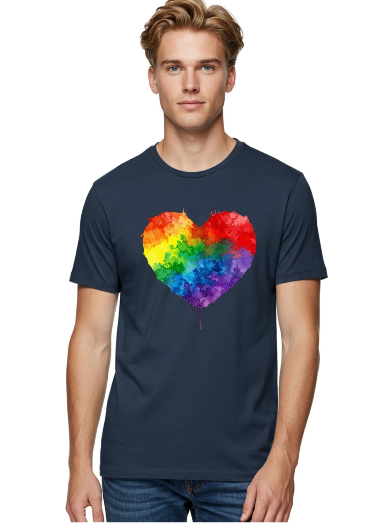 Rainbow-Heart-4 Men'S Graphic Tee, 100% Cotton, Comfortable Casual Summer Wear, Machine Washable, Vintage Camera, Old Camera, Antique Camera, Black Camera, Classic Photography, Photography Equipment, Nostalgic Device, Film Camera, Camera Art Baj734 26