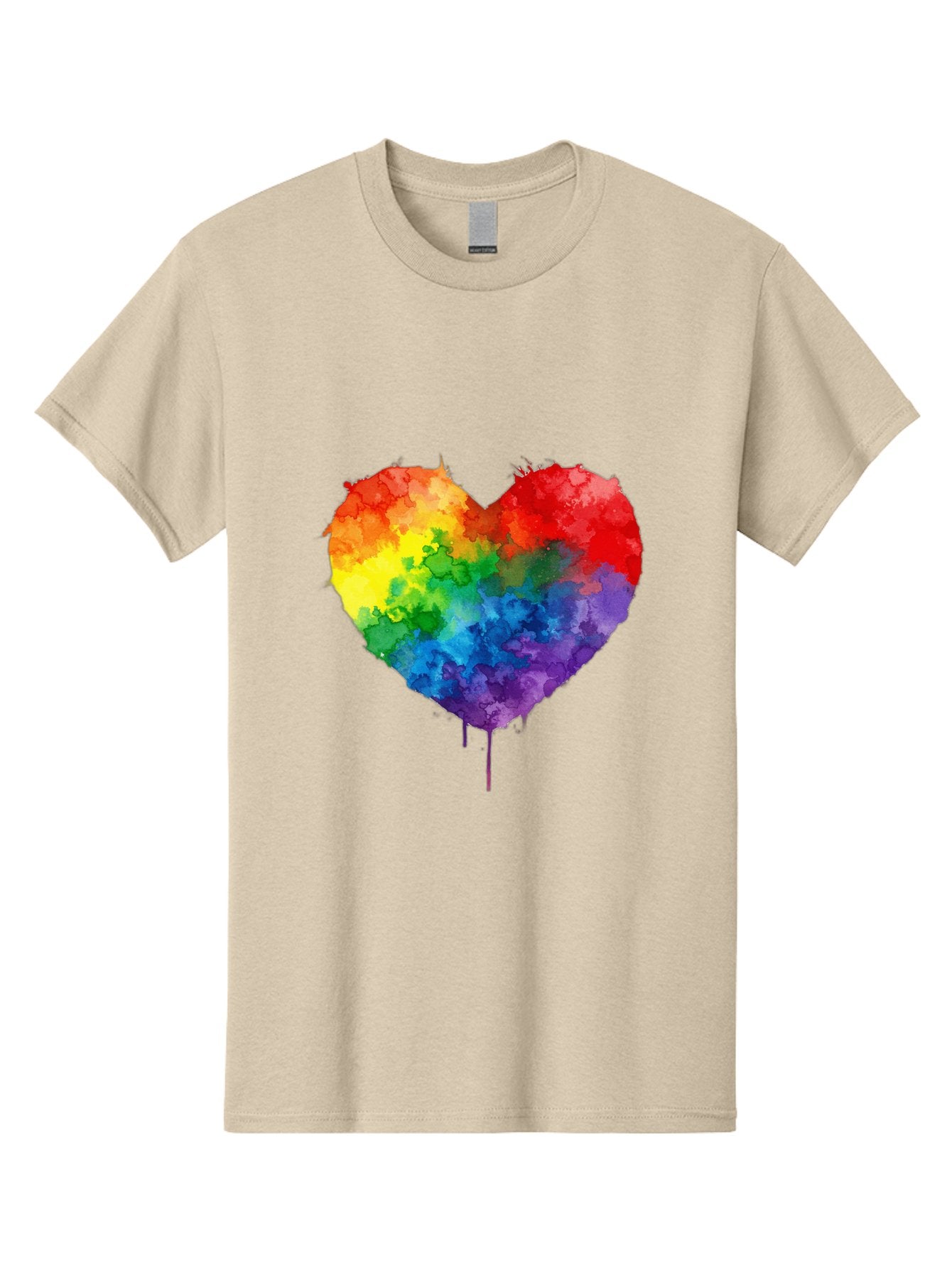 Rainbow-Heart-4 Men'S Graphic Tee, 100% Cotton, Comfortable Casual Summer Wear, Machine Washable, Vintage Camera, Old Camera, Antique Camera, Black Camera, Classic Photography, Photography Equipment, Nostalgic Device, Film Camera, Camera Art Baj734