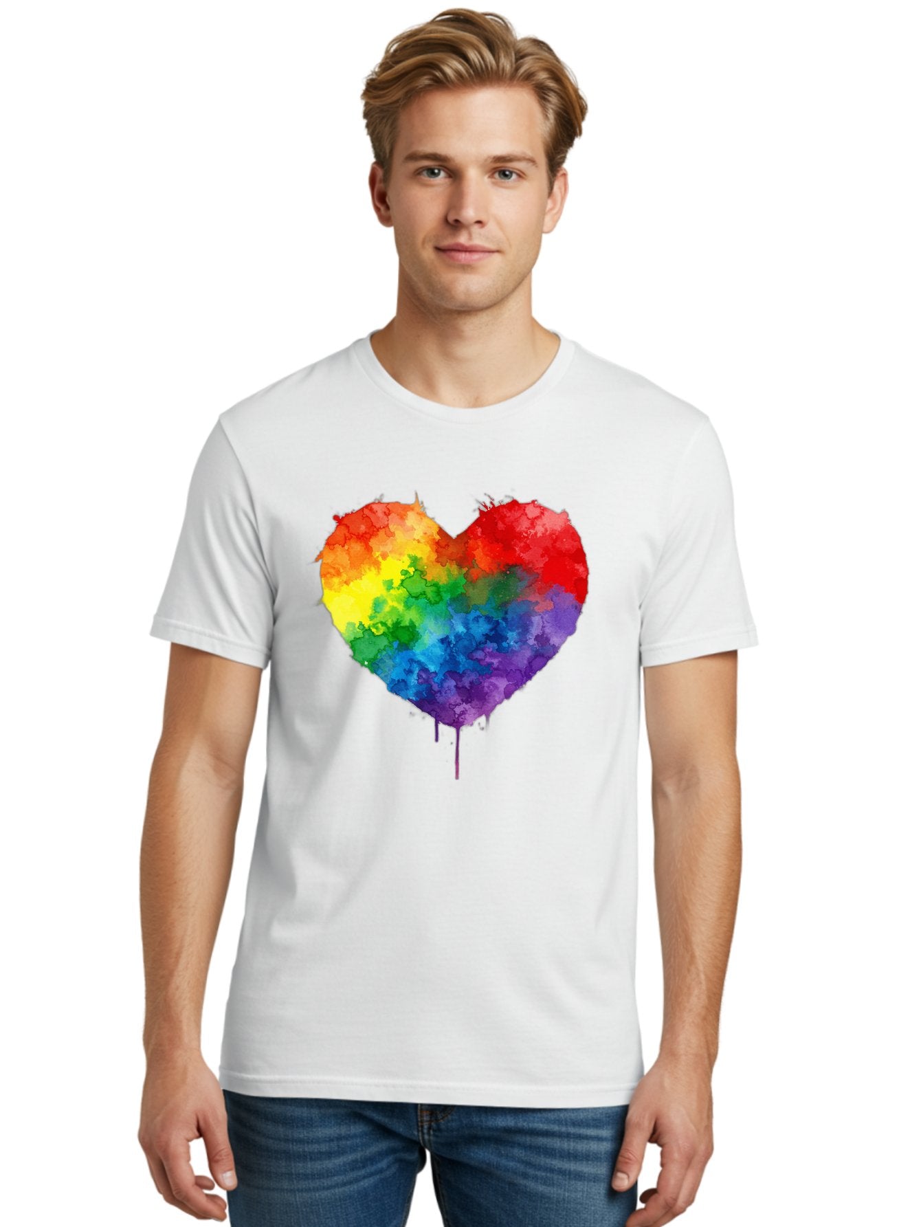 Rainbow-Heart-4 Men'S Graphic Tee, 100% Cotton, Comfortable Casual Summer Wear, Machine Washable, Vintage Camera, Old Camera, Antique Camera, Black Camera, Classic Photography, Photography Equipment, Nostalgic Device, Film Camera, Camera Art Baj734 21