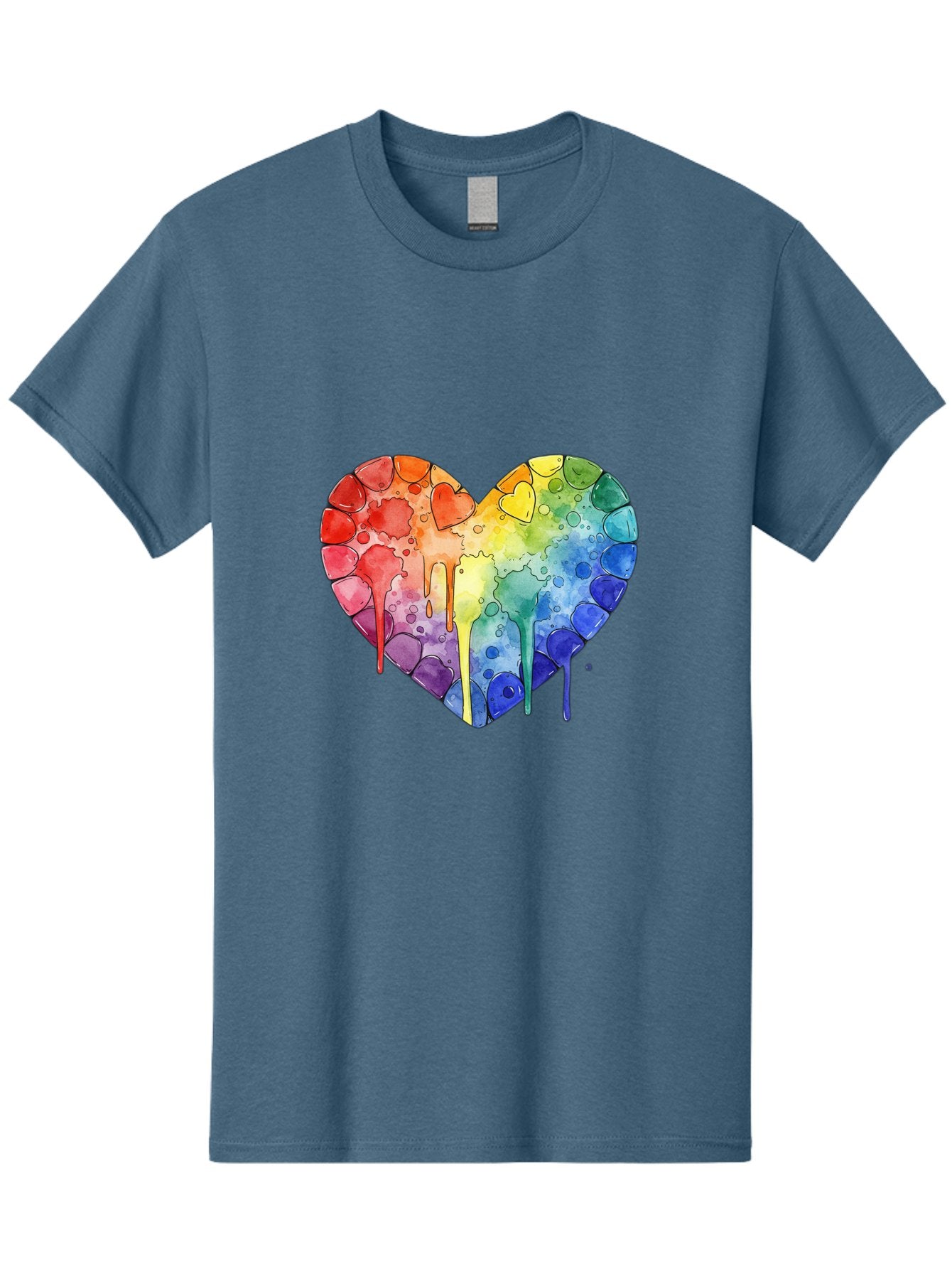 Rainbow-Heart-5 Men'S Graphic Tee, 100% Cotton, Comfortable Casual Summer Wear, Machine Washable, Vintage Camera, Old Camera, Antique Camera, Black Camera, Classic Photography, Photography Equipment, Nostalgic Device, Film Camera, Camera Art Baj735 11