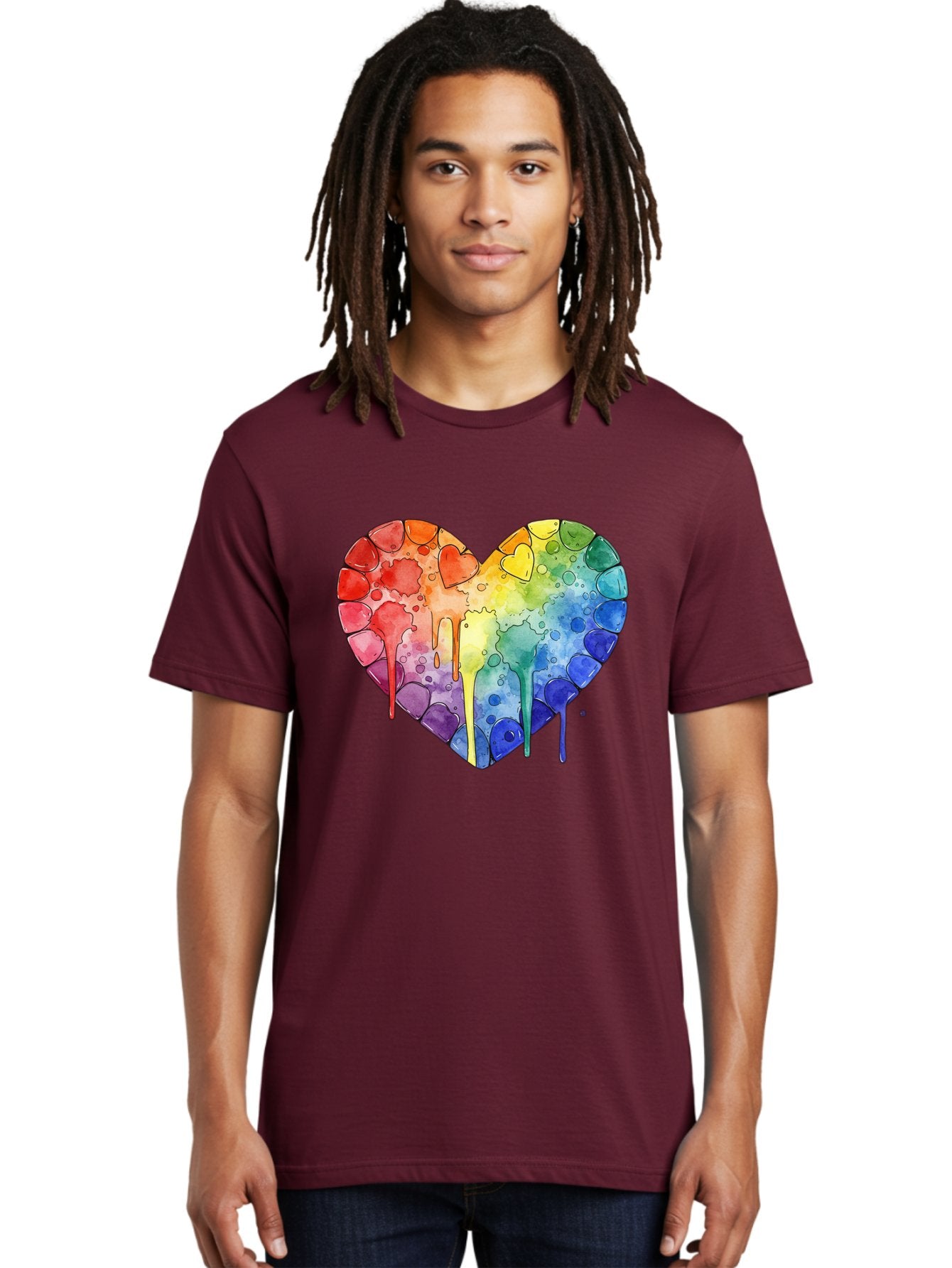 Rainbow-Heart-5 Men'S Graphic Tee, 100% Cotton, Comfortable Casual Summer Wear, Machine Washable, Vintage Camera, Old Camera, Antique Camera, Black Camera, Classic Photography, Photography Equipment, Nostalgic Device, Film Camera, Camera Art Baj735 19
