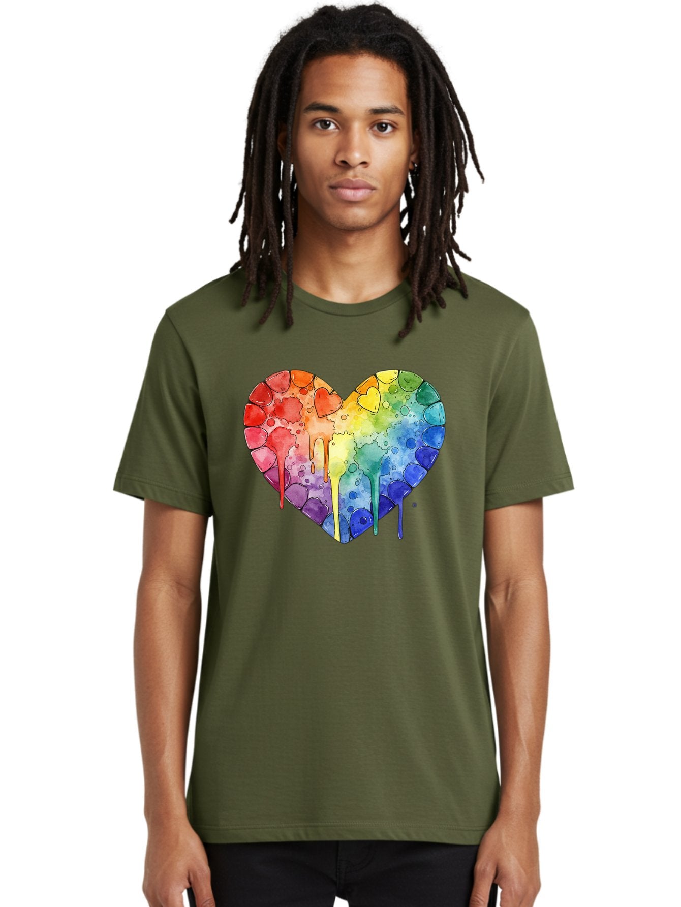 Rainbow-Heart-5 Men'S Graphic Tee, 100% Cotton, Comfortable Casual Summer Wear, Machine Washable, Vintage Camera, Old Camera, Antique Camera, Black Camera, Classic Photography, Photography Equipment, Nostalgic Device, Film Camera, Camera Art Baj735 25