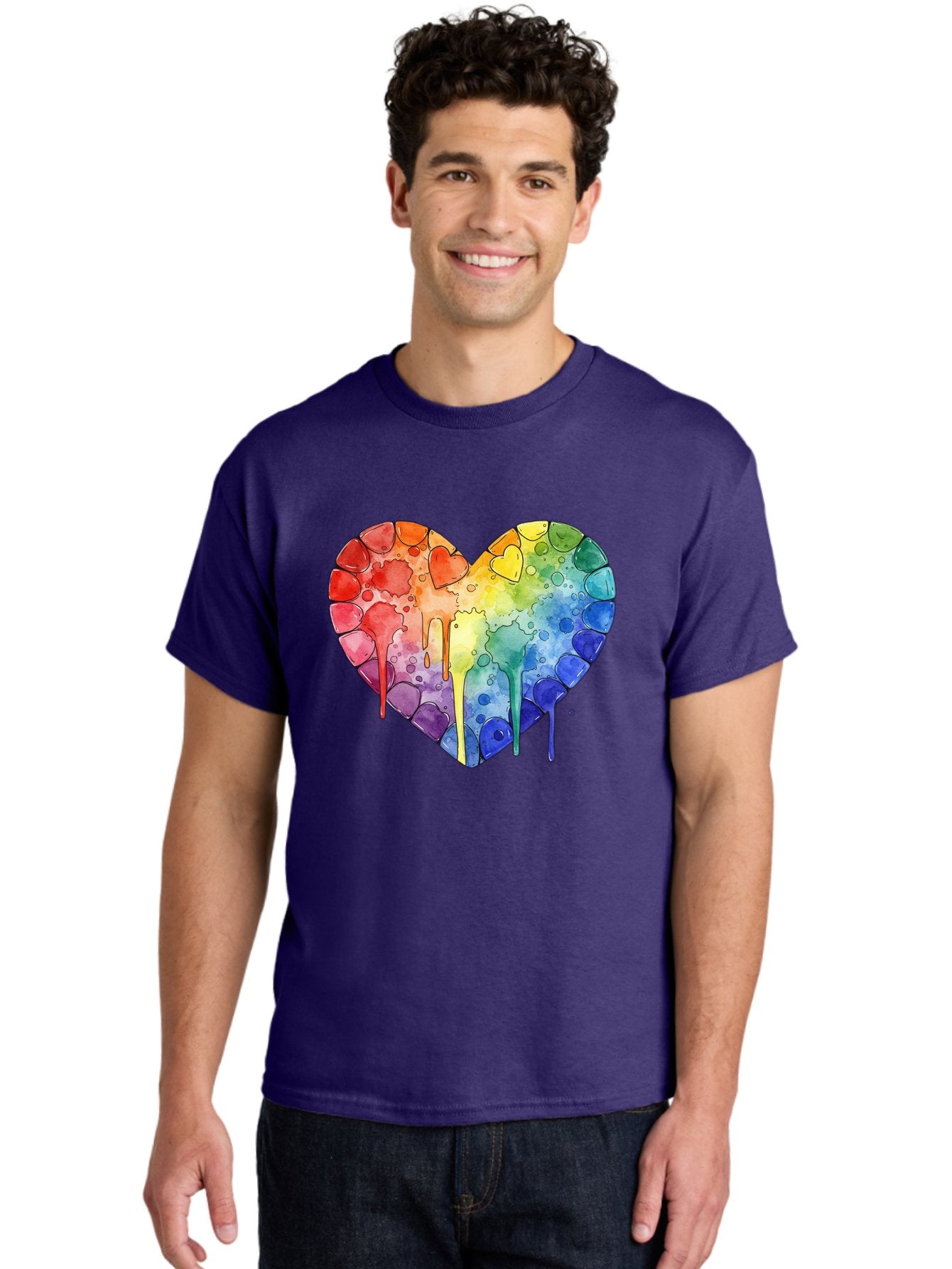 Rainbow-Heart-5 Men'S Graphic Tee, 100% Cotton, Comfortable Casual Summer Wear, Machine Washable, Vintage Camera, Old Camera, Antique Camera, Black Camera, Classic Photography, Photography Equipment, Nostalgic Device, Film Camera, Camera Art Baj735 20