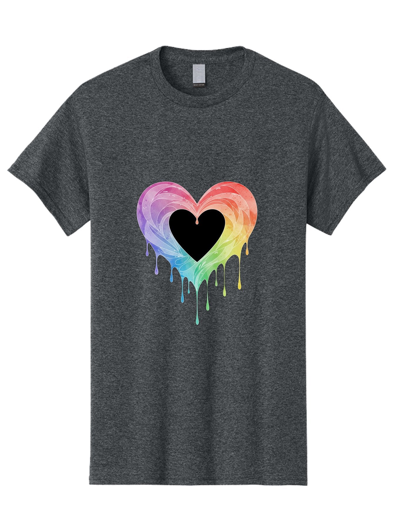 Rainbow-Heart-6 Men'S Graphic Tee, 100% Cotton, Comfortable Casual Summer Wear, Machine Washable, Vintage Camera, Old Camera, Antique Camera, Black Camera, Classic Photography, Photography Equipment, Nostalgic Device, Film Camera, Camera Art Baj736 14