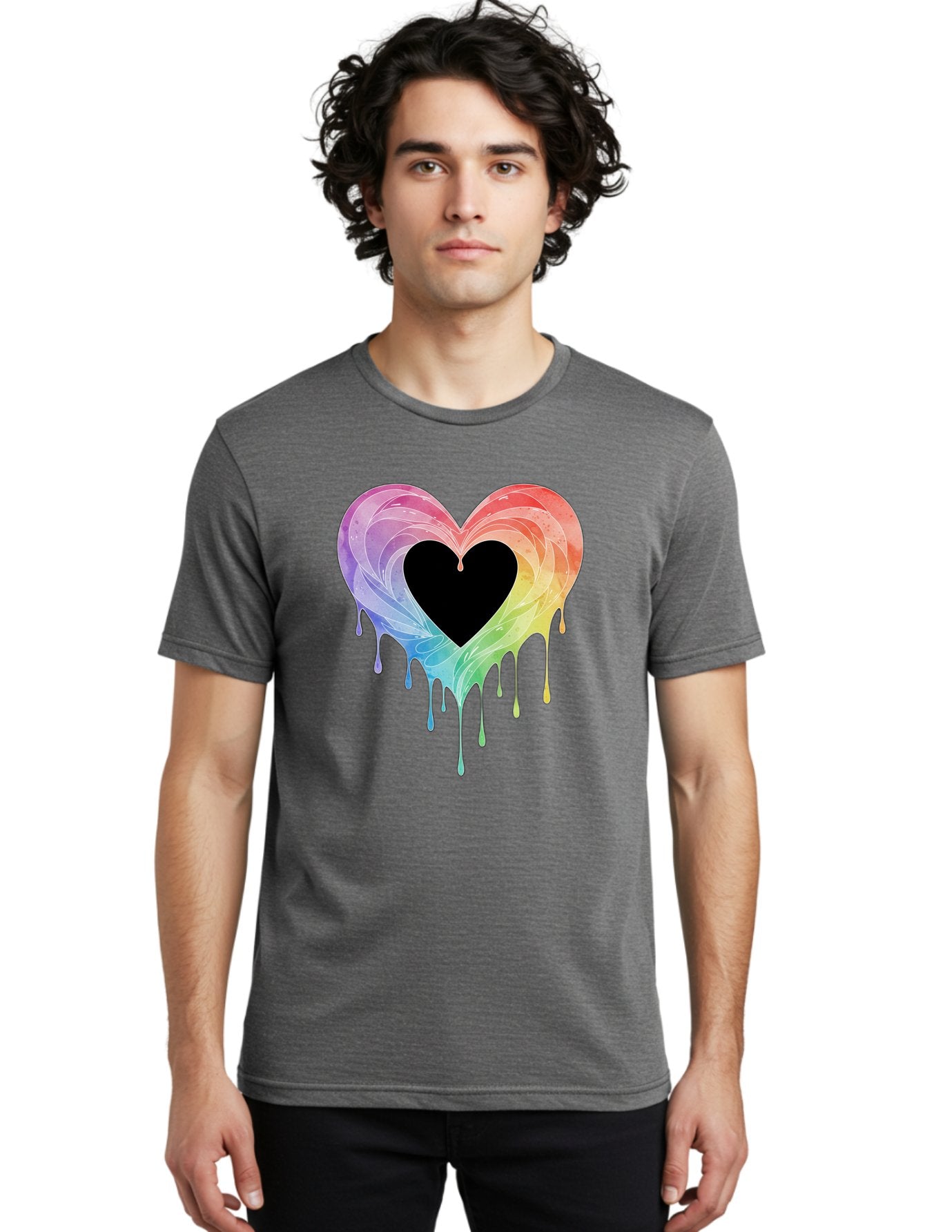 Rainbow-Heart-6 Men'S Graphic Tee, 100% Cotton, Comfortable Casual Summer Wear, Machine Washable, Vintage Camera, Old Camera, Antique Camera, Black Camera, Classic Photography, Photography Equipment, Nostalgic Device, Film Camera, Camera Art Baj736 16