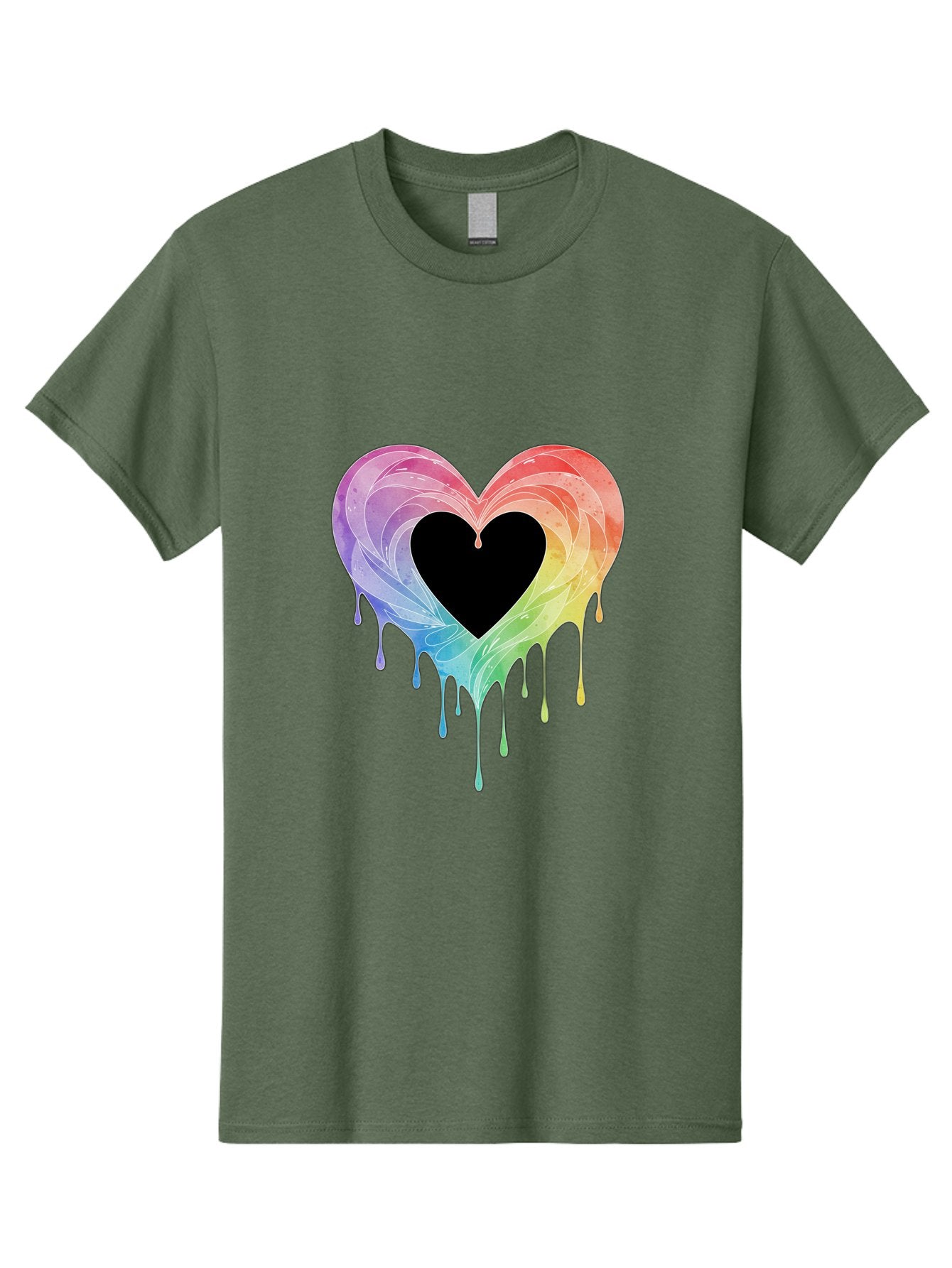 Rainbow-Heart-6 Men'S Graphic Tee, 100% Cotton, Comfortable Casual Summer Wear, Machine Washable, Vintage Camera, Old Camera, Antique Camera, Black Camera, Classic Photography, Photography Equipment, Nostalgic Device, Film Camera, Camera Art Baj736 15
