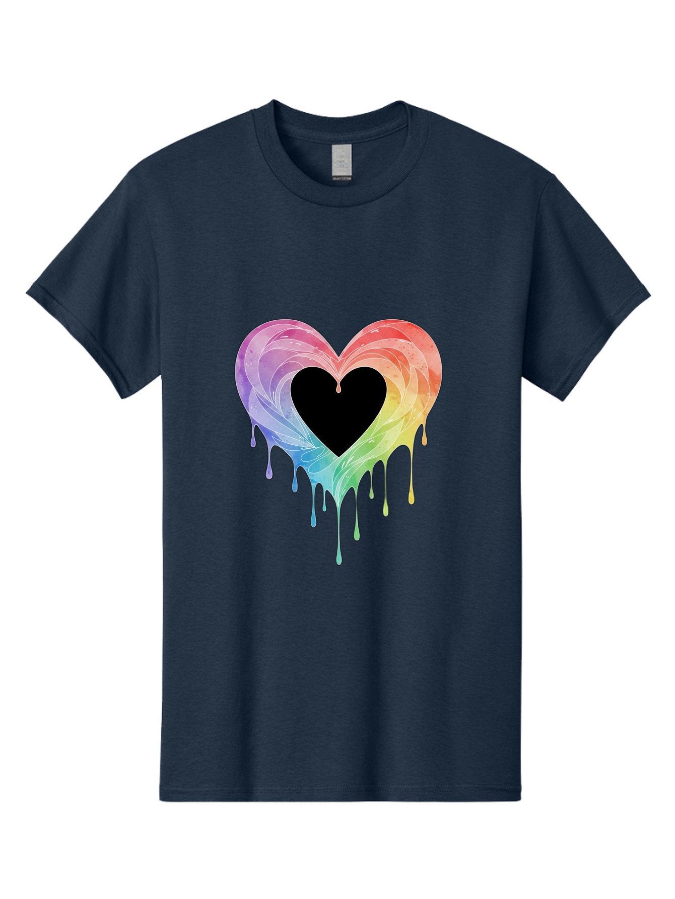 Rainbow-Heart-6 Men'S Graphic Tee, 100% Cotton, Comfortable Casual Summer Wear, Machine Washable, Vintage Camera, Old Camera, Antique Camera, Black Camera, Classic Photography, Photography Equipment, Nostalgic Device, Film Camera, Camera Art Baj736 13