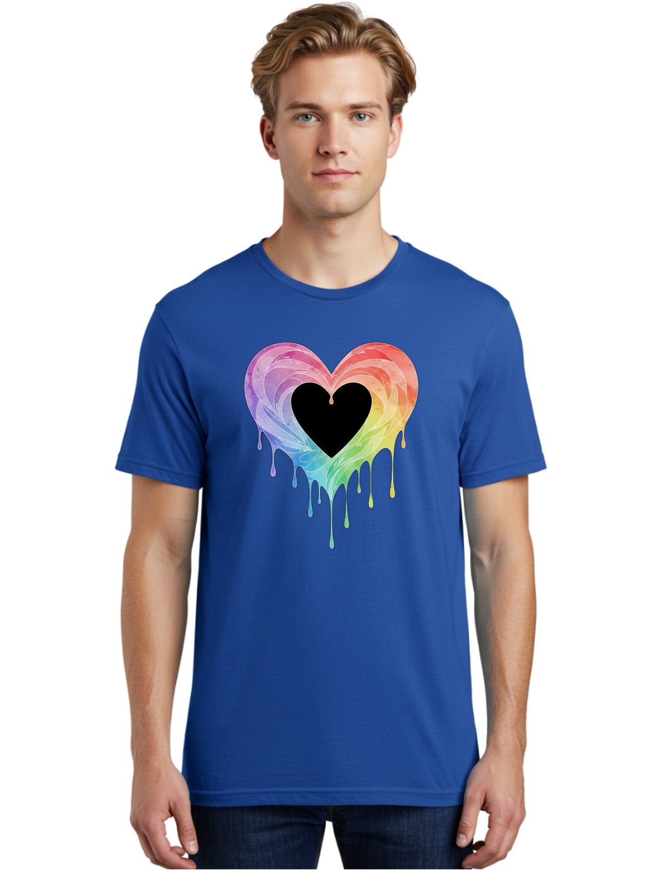 Rainbow-Heart-6 Men'S Graphic Tee, 100% Cotton, Comfortable Casual Summer Wear, Machine Washable, Vintage Camera, Old Camera, Antique Camera, Black Camera, Classic Photography, Photography Equipment, Nostalgic Device, Film Camera, Camera Art Baj736 21