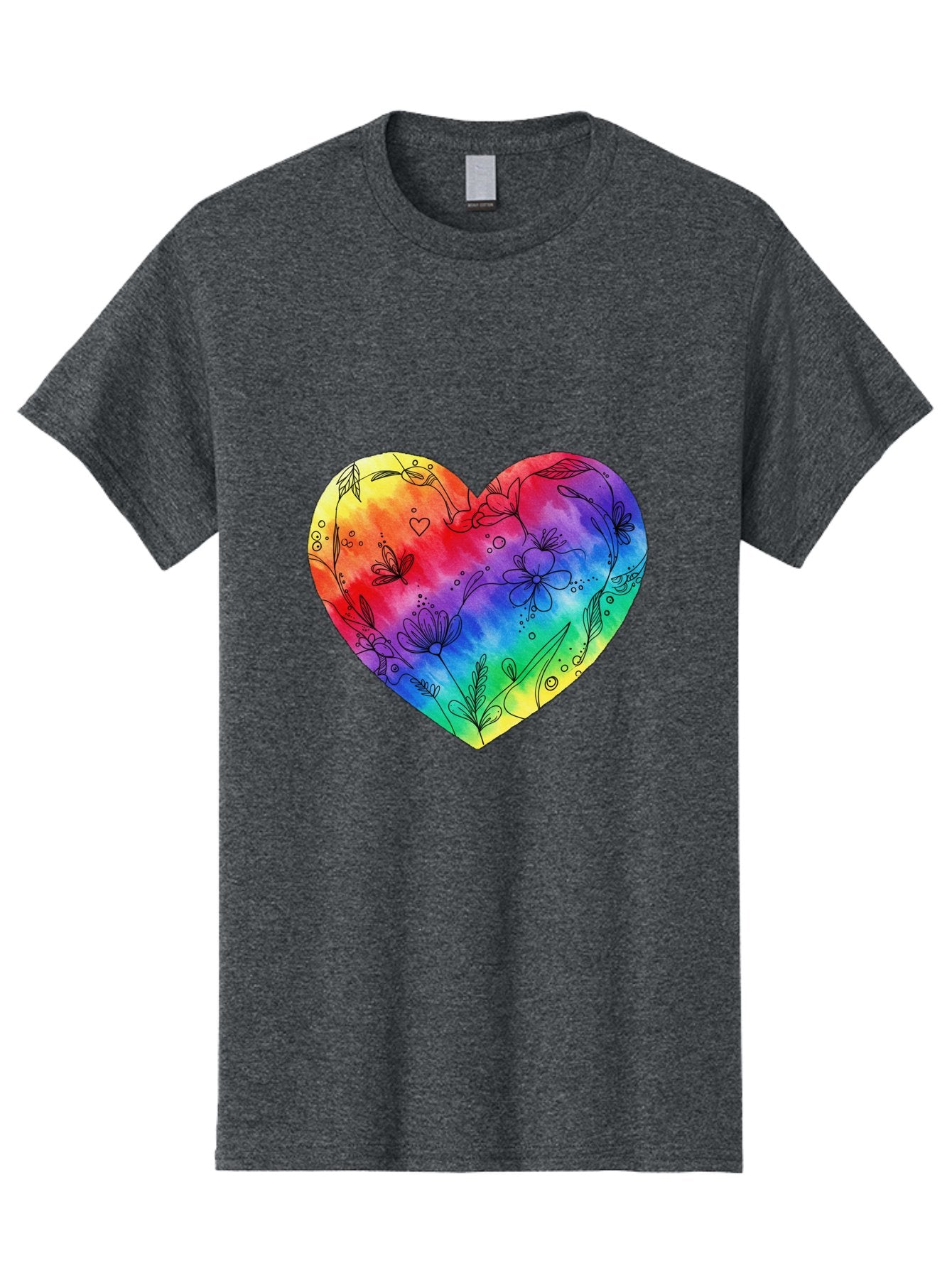 Rainbow-Heart-7 Men'S Graphic Tee, 100% Cotton, Comfortable Casual Summer Wear, Machine Washable, Vintage Camera, Old Camera, Antique Camera, Black Camera, Classic Photography, Photography Equipment, Nostalgic Device, Film Camera, Camera Art Baj737 11