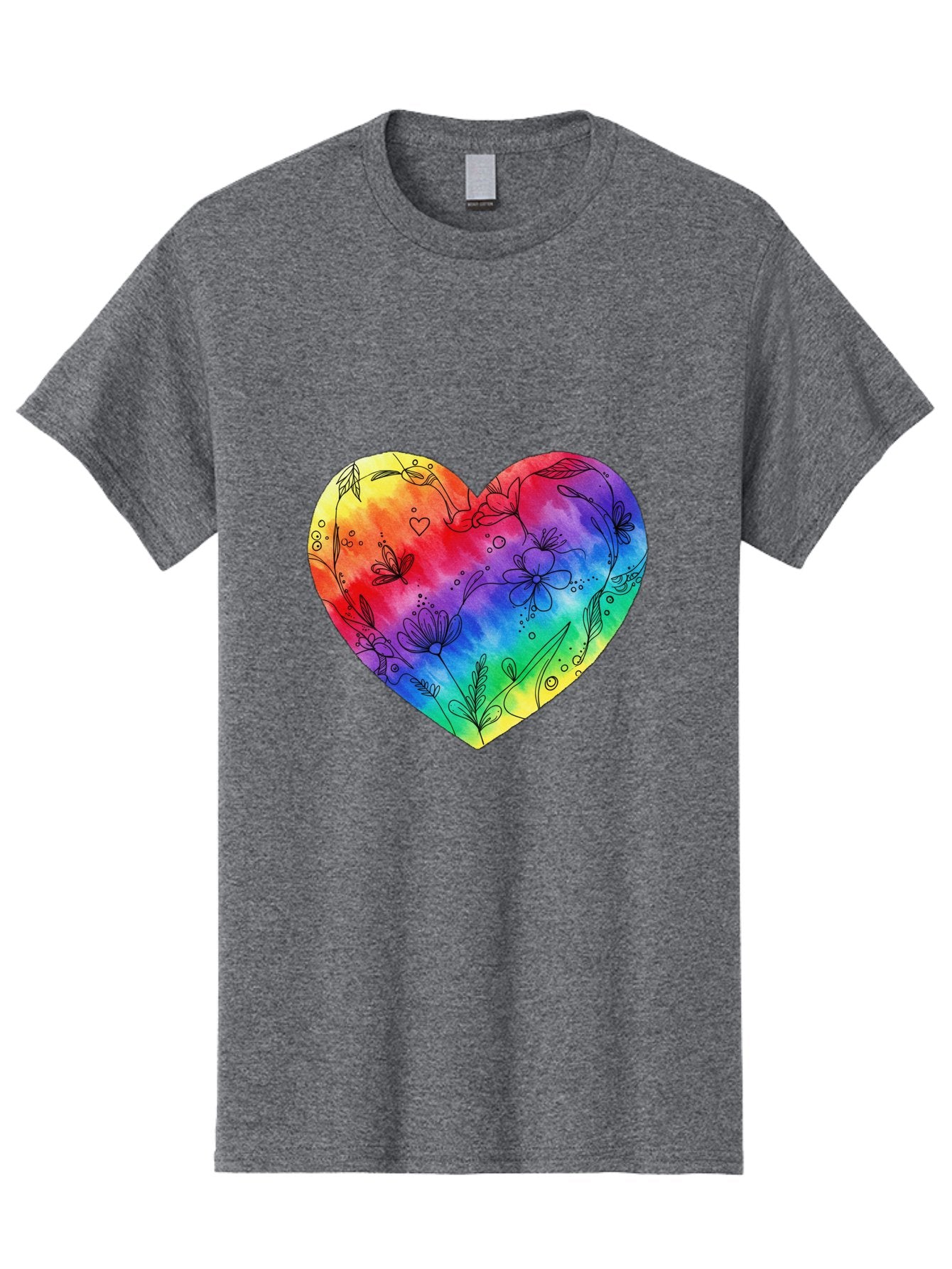 Rainbow-Heart-7 Men'S Graphic Tee, 100% Cotton, Comfortable Casual Summer Wear, Machine Washable, Vintage Camera, Old Camera, Antique Camera, Black Camera, Classic Photography, Photography Equipment, Nostalgic Device, Film Camera, Camera Art Baj737 8