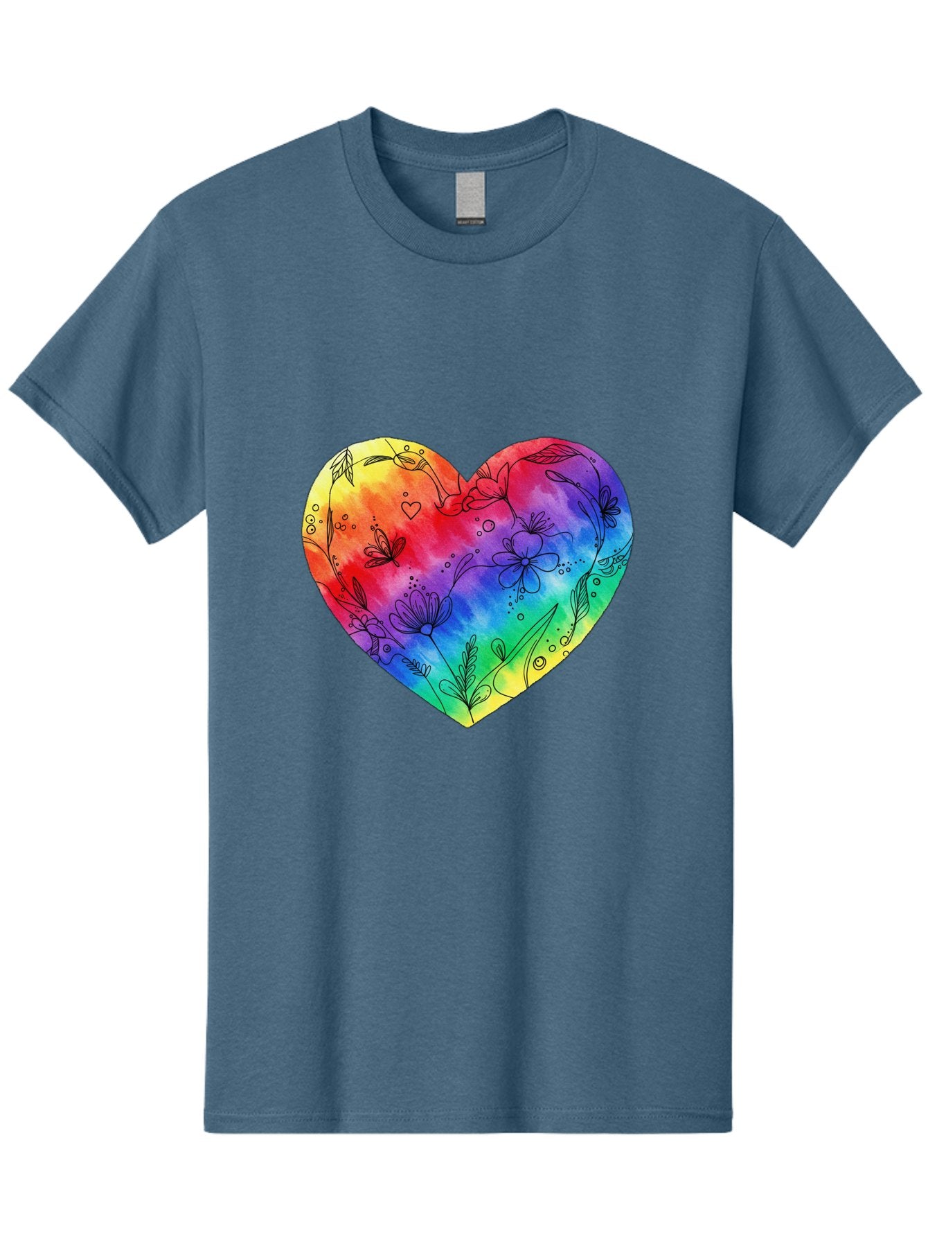 Rainbow-Heart-7 Men'S Graphic Tee, 100% Cotton, Comfortable Casual Summer Wear, Machine Washable, Vintage Camera, Old Camera, Antique Camera, Black Camera, Classic Photography, Photography Equipment, Nostalgic Device, Film Camera, Camera Art Baj737 4