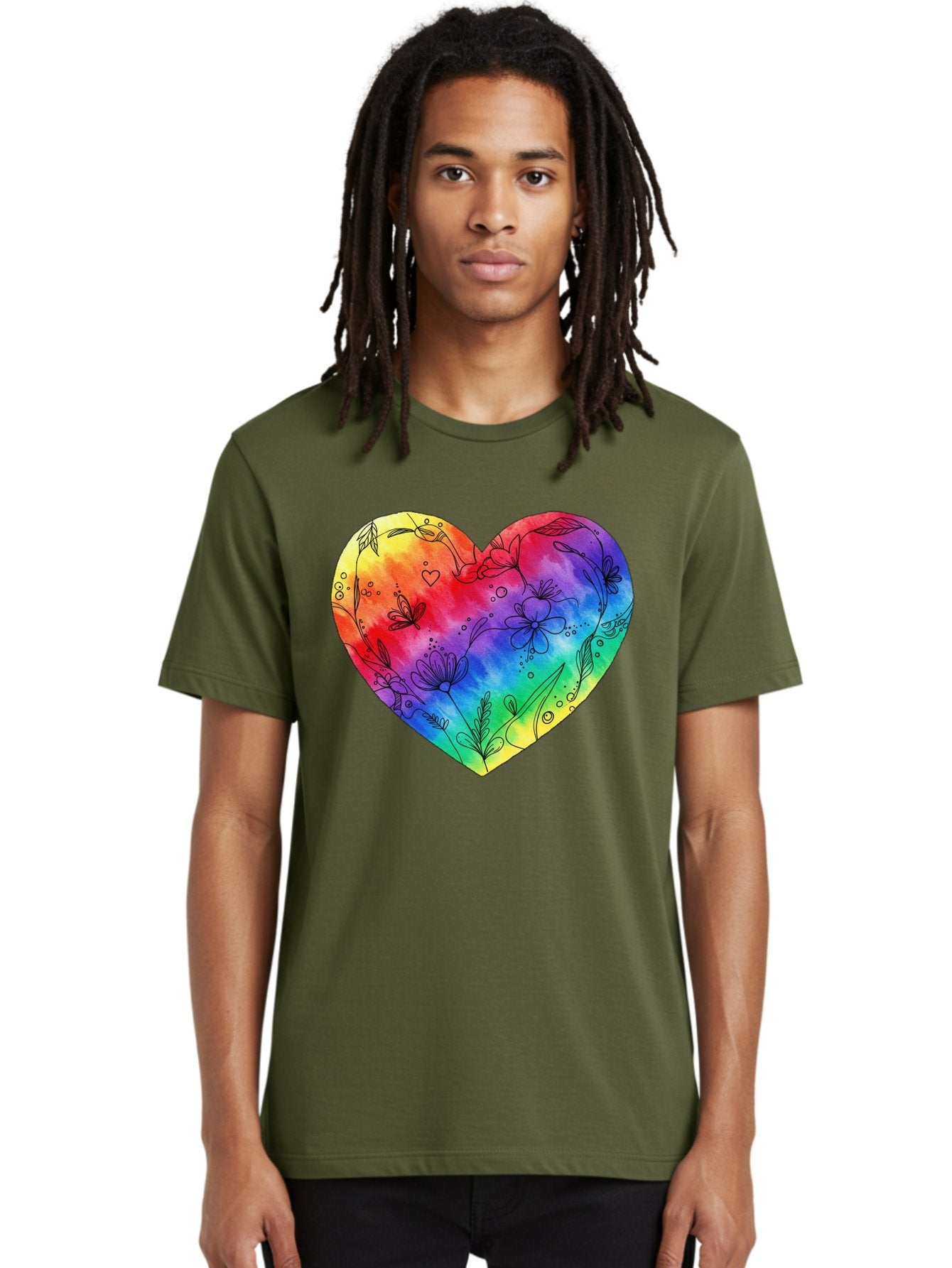 Rainbow-Heart-7 Men'S Graphic Tee, 100% Cotton, Comfortable Casual Summer Wear, Machine Washable, Vintage Camera, Old Camera, Antique Camera, Black Camera, Classic Photography, Photography Equipment, Nostalgic Device, Film Camera, Camera Art Baj737 19
