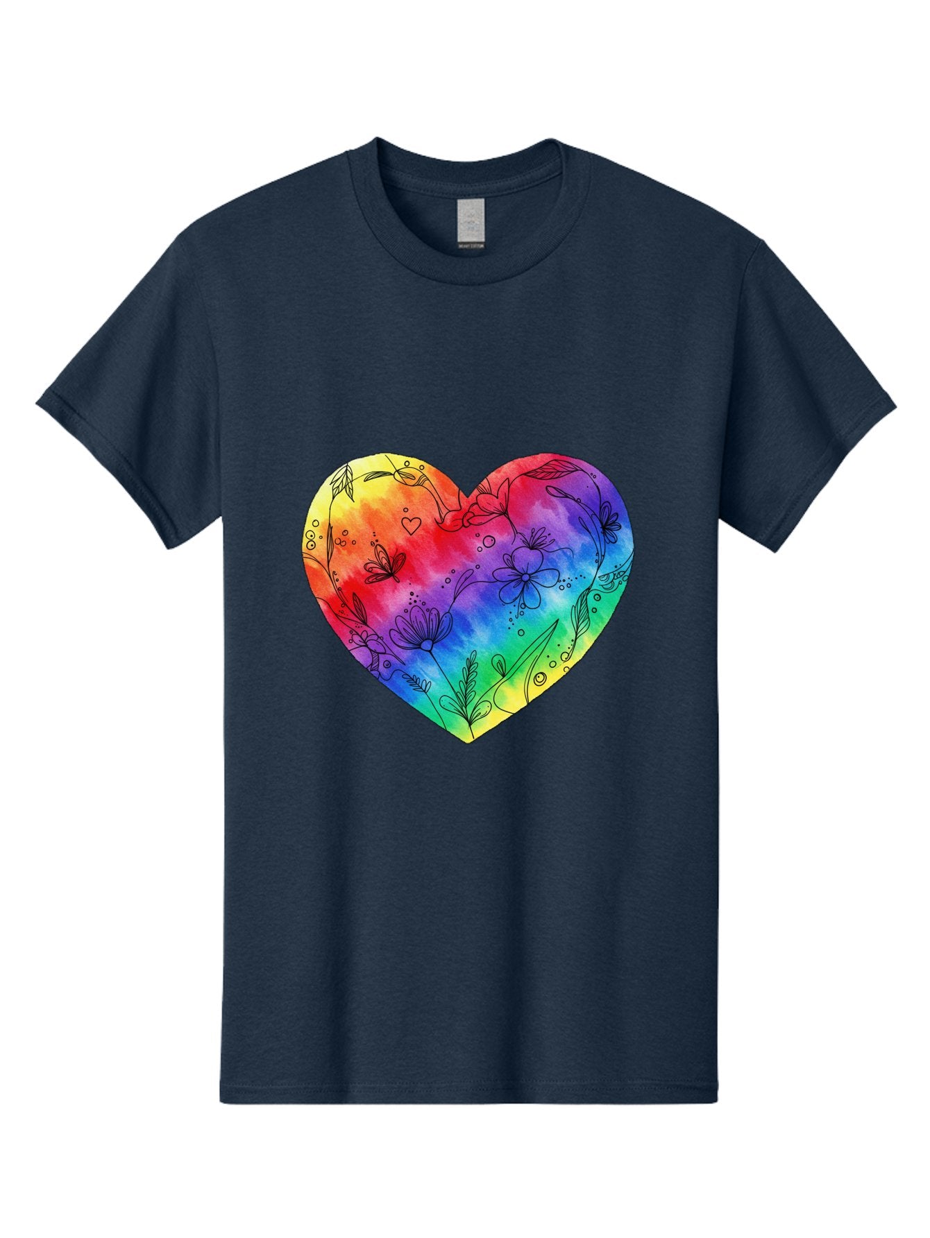 Rainbow-Heart-7 Men'S Graphic Tee, 100% Cotton, Comfortable Casual Summer Wear, Machine Washable, Vintage Camera, Old Camera, Antique Camera, Black Camera, Classic Photography, Photography Equipment, Nostalgic Device, Film Camera, Camera Art Baj737 6