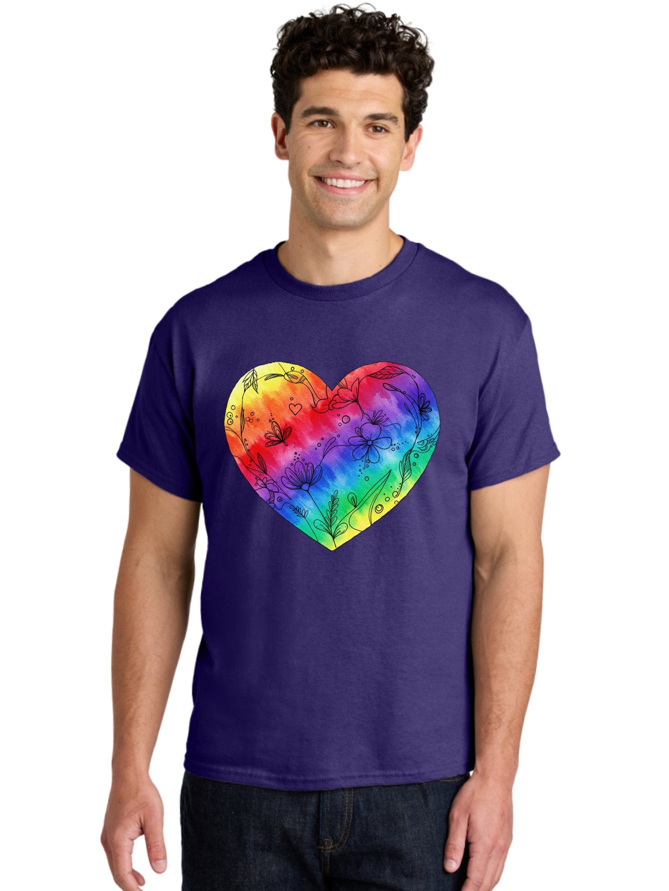 Rainbow-Heart-7 Men'S Graphic Tee, 100% Cotton, Comfortable Casual Summer Wear, Machine Washable, Vintage Camera, Old Camera, Antique Camera, Black Camera, Classic Photography, Photography Equipment, Nostalgic Device, Film Camera, Camera Art Baj737 29