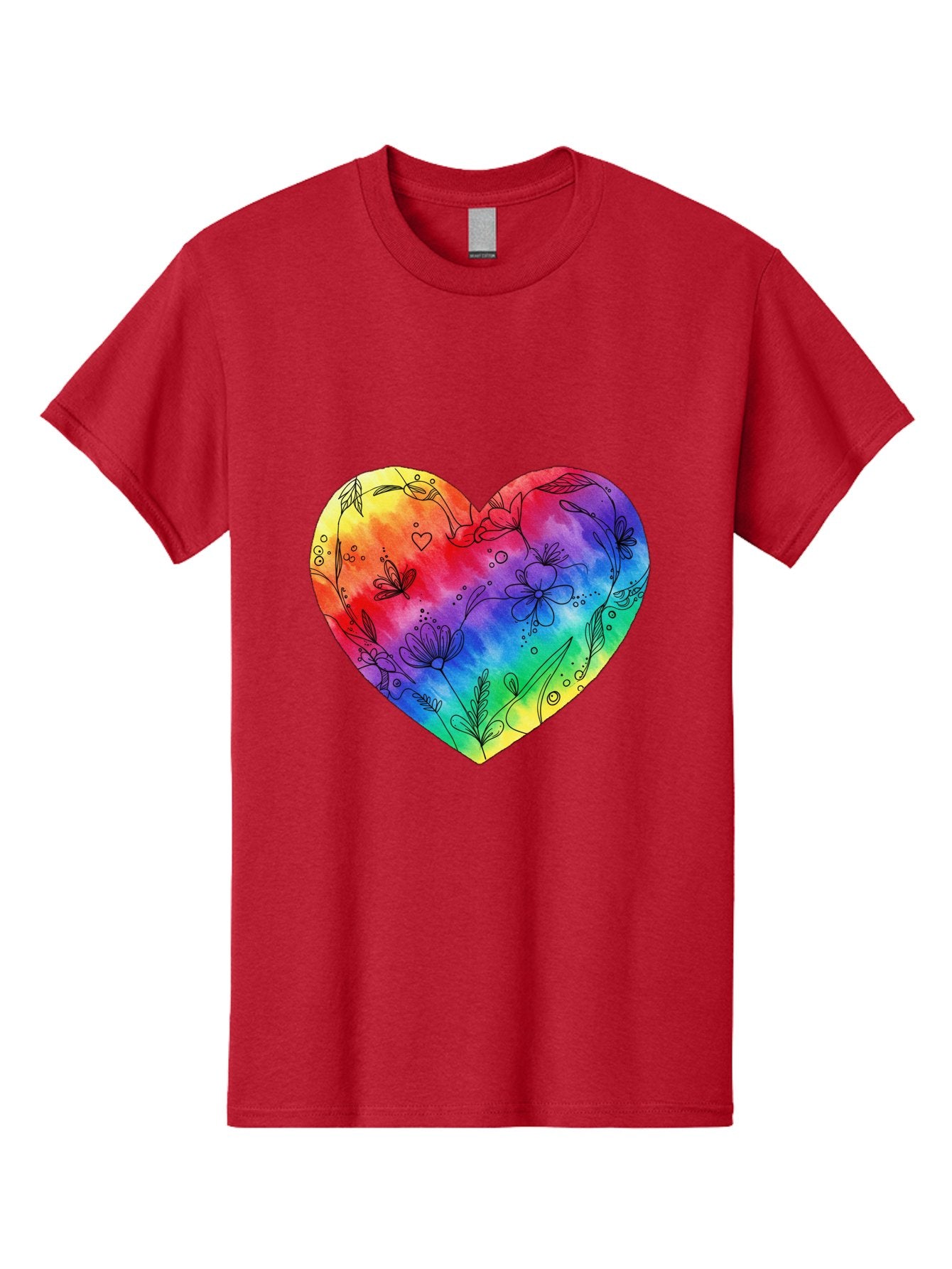 Rainbow-Heart-7 Men'S Graphic Tee, 100% Cotton, Comfortable Casual Summer Wear, Machine Washable, Vintage Camera, Old Camera, Antique Camera, Black Camera, Classic Photography, Photography Equipment, Nostalgic Device, Film Camera, Camera Art Baj737 15