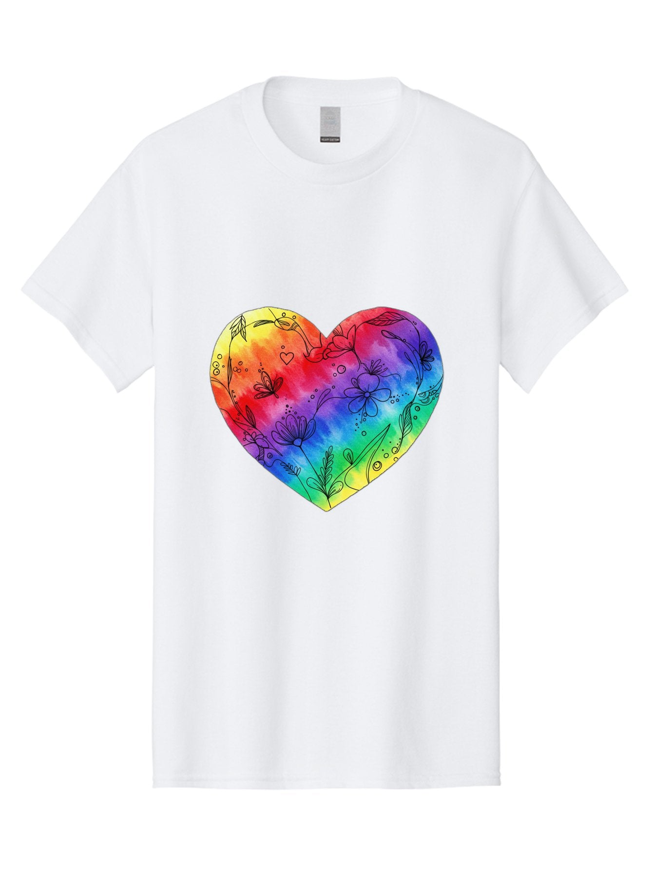 Rainbow-Heart-7 Men'S Graphic Tee, 100% Cotton, Comfortable Casual Summer Wear, Machine Washable, Vintage Camera, Old Camera, Antique Camera, Black Camera, Classic Photography, Photography Equipment, Nostalgic Device, Film Camera, Camera Art Baj737 12