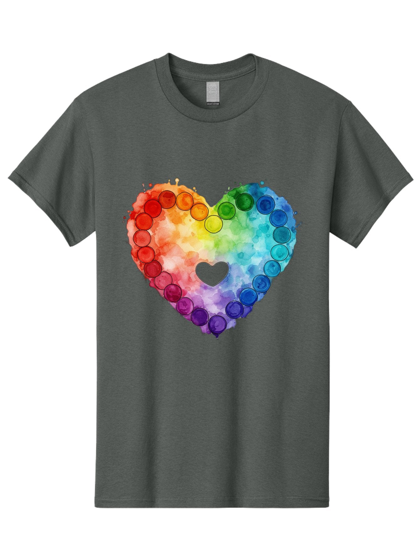 Rainbow-Heart-8 Men'S Graphic Tee, 100% Cotton, Comfortable Casual Summer Wear, Machine Washable, Vintage Camera, Old Camera, Antique Camera, Black Camera, Classic Photography, Photography Equipment, Nostalgic Device, Film Camera, Camera Art Baj738 10