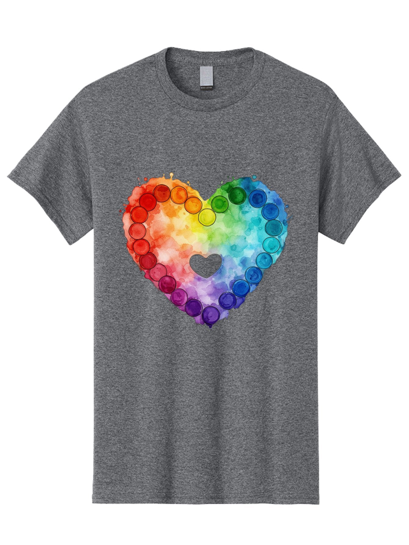 Rainbow-Heart-8 Men'S Graphic Tee, 100% Cotton, Comfortable Casual Summer Wear, Machine Washable, Vintage Camera, Old Camera, Antique Camera, Black Camera, Classic Photography, Photography Equipment, Nostalgic Device, Film Camera, Camera Art Baj738 12