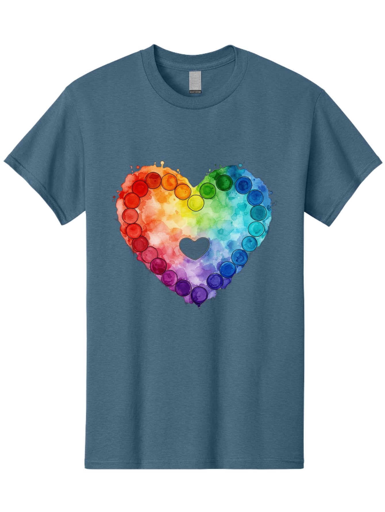 Rainbow-Heart-8 Men'S Graphic Tee, 100% Cotton, Comfortable Casual Summer Wear, Machine Washable, Vintage Camera, Old Camera, Antique Camera, Black Camera, Classic Photography, Photography Equipment, Nostalgic Device, Film Camera, Camera Art Baj738 14