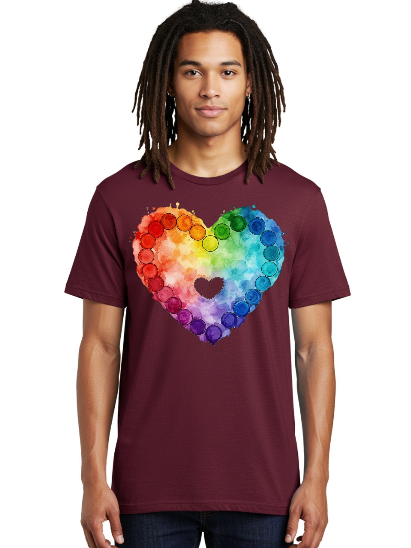 Rainbow-Heart-8 Men'S Graphic Tee, 100% Cotton, Comfortable Casual Summer Wear, Machine Washable, Vintage Camera, Old Camera, Antique Camera, Black Camera, Classic Photography, Photography Equipment, Nostalgic Device, Film Camera, Camera Art Baj738 19