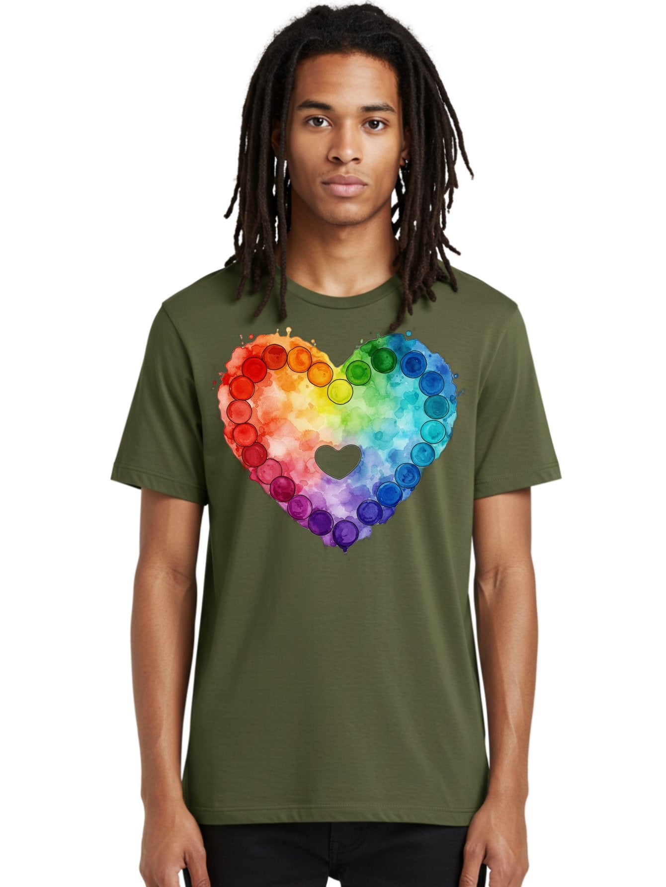 Rainbow-Heart-8 Men'S Graphic Tee, 100% Cotton, Comfortable Casual Summer Wear, Machine Washable, Vintage Camera, Old Camera, Antique Camera, Black Camera, Classic Photography, Photography Equipment, Nostalgic Device, Film Camera, Camera Art Baj738 30
