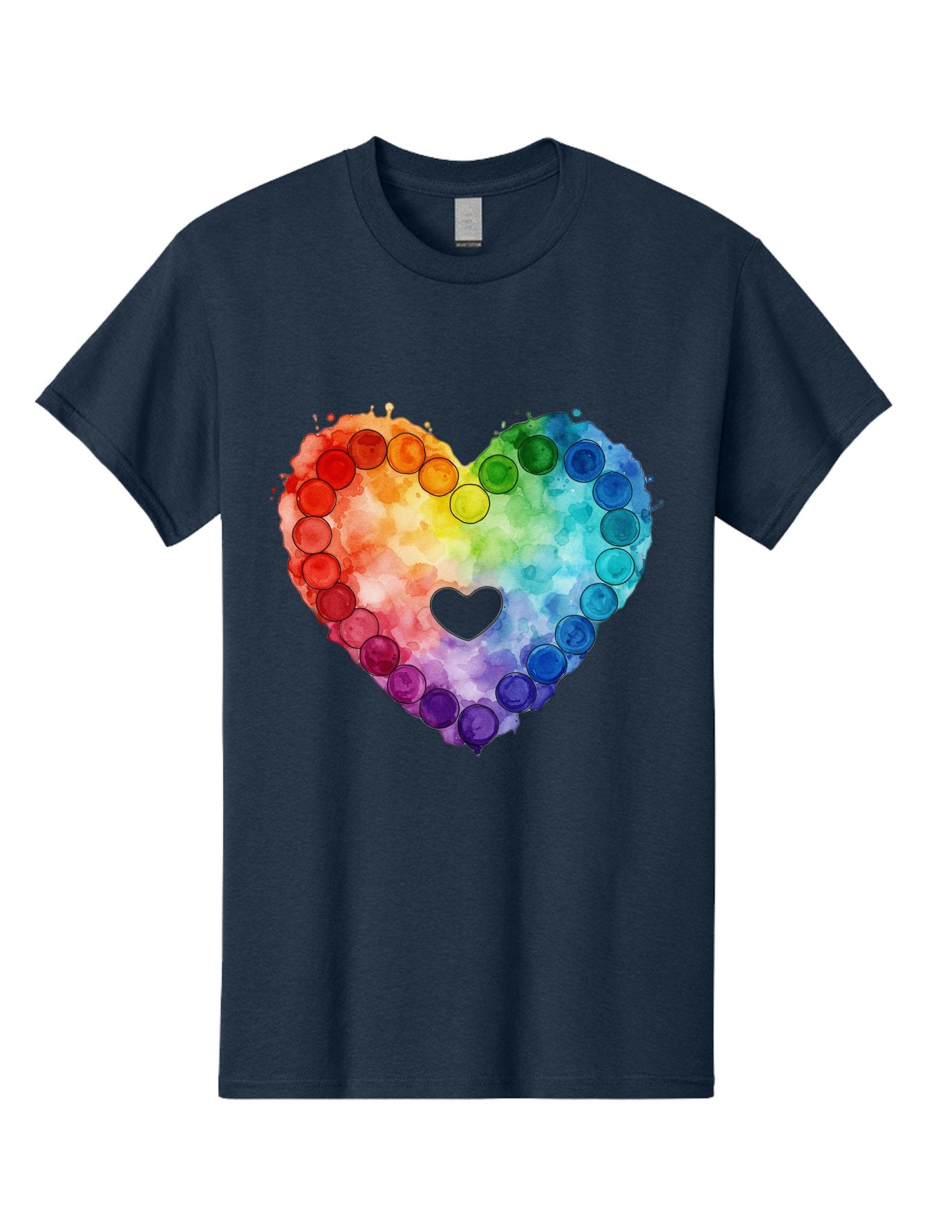 Rainbow-Heart-8 Men'S Graphic Tee, 100% Cotton, Comfortable Casual Summer Wear, Machine Washable, Vintage Camera, Old Camera, Antique Camera, Black Camera, Classic Photography, Photography Equipment, Nostalgic Device, Film Camera, Camera Art Baj738 13