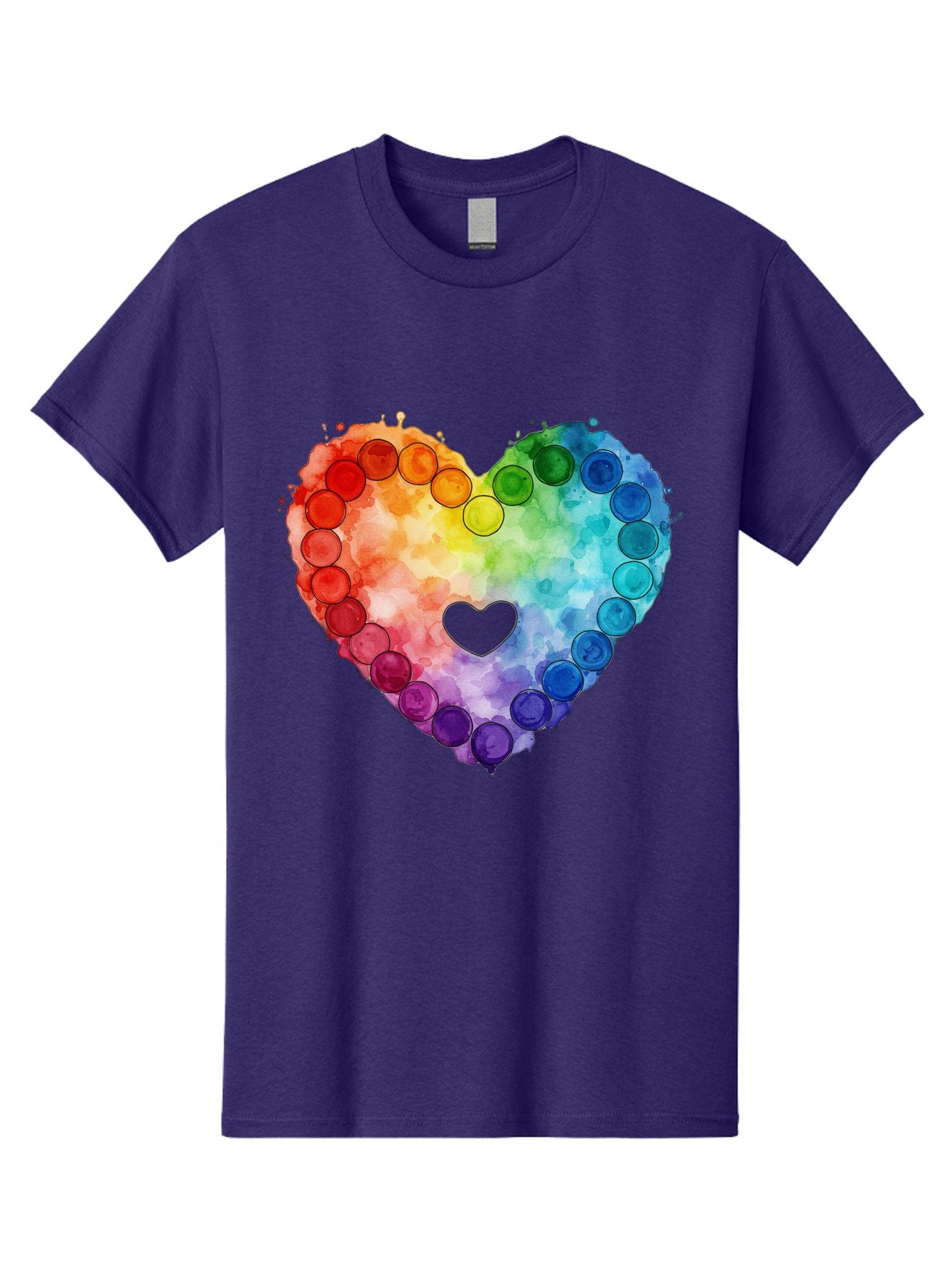Rainbow-Heart-8 Men'S Graphic Tee, 100% Cotton, Comfortable Casual Summer Wear, Machine Washable, Vintage Camera, Old Camera, Antique Camera, Black Camera, Classic Photography, Photography Equipment, Nostalgic Device, Film Camera, Camera Art Baj738 7
