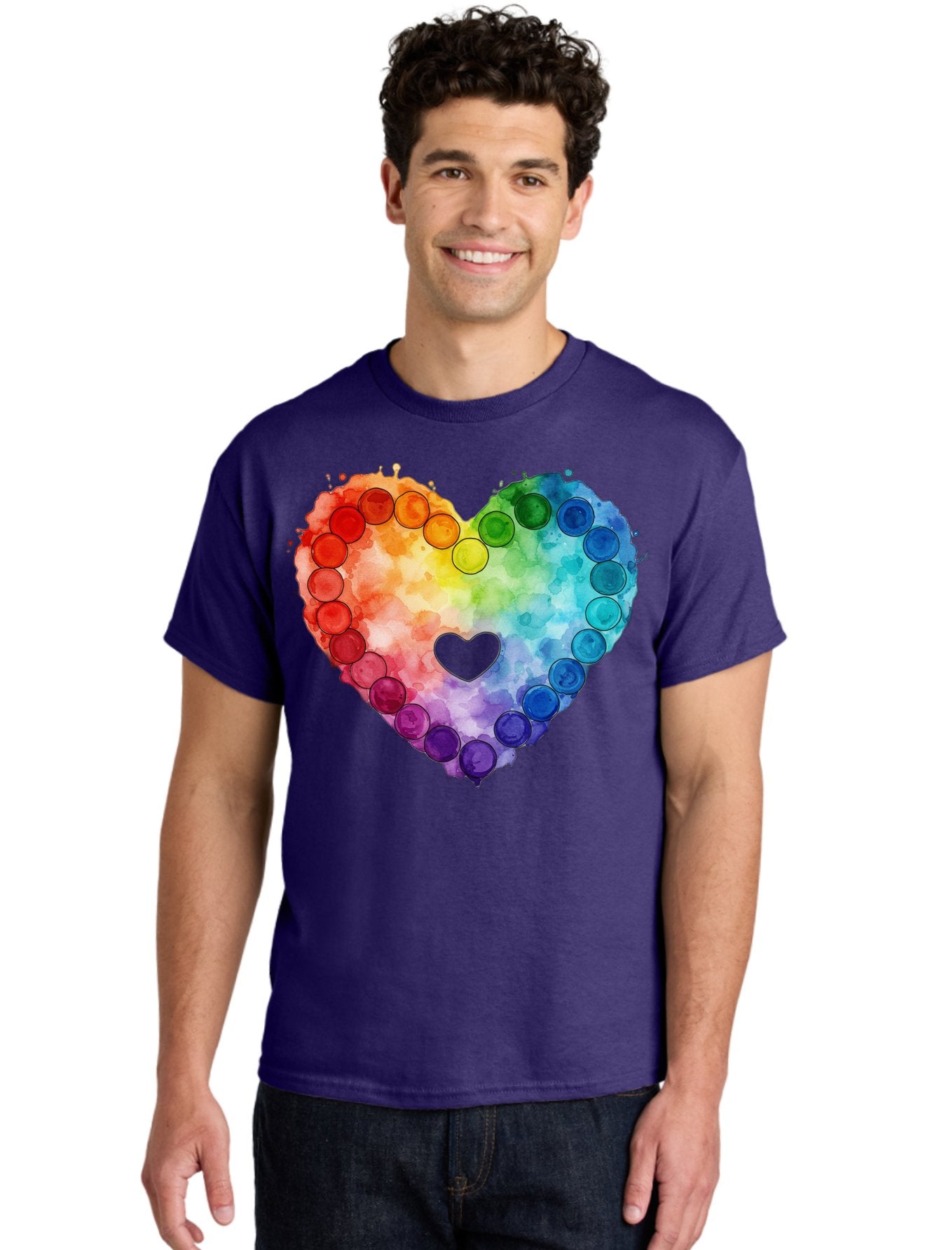 Rainbow-Heart-8 Men'S Graphic Tee, 100% Cotton, Comfortable Casual Summer Wear, Machine Washable, Vintage Camera, Old Camera, Antique Camera, Black Camera, Classic Photography, Photography Equipment, Nostalgic Device, Film Camera, Camera Art Baj738 16