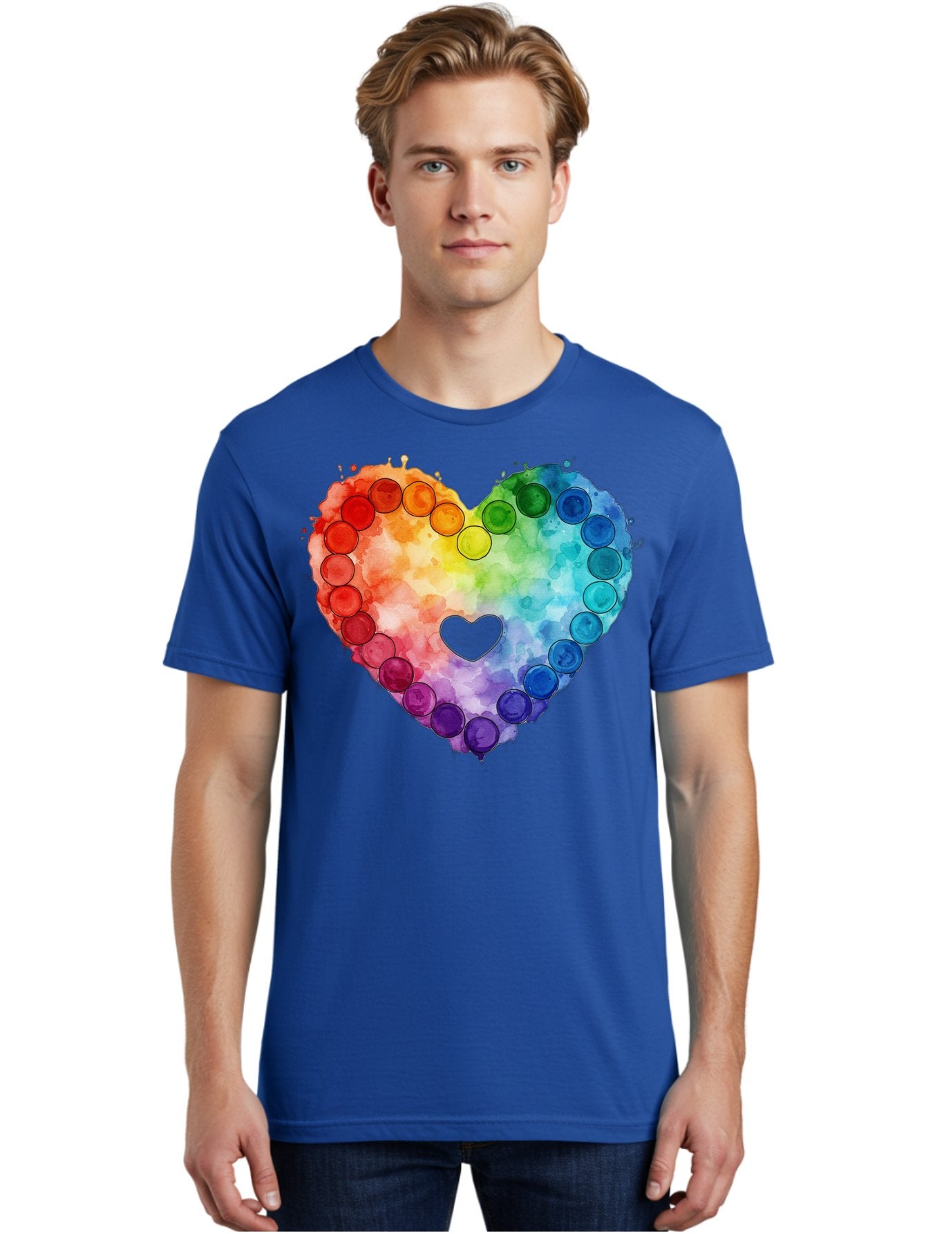 Rainbow-Heart-8 Men'S Graphic Tee, 100% Cotton, Comfortable Casual Summer Wear, Machine Washable, Vintage Camera, Old Camera, Antique Camera, Black Camera, Classic Photography, Photography Equipment, Nostalgic Device, Film Camera, Camera Art Baj738 23