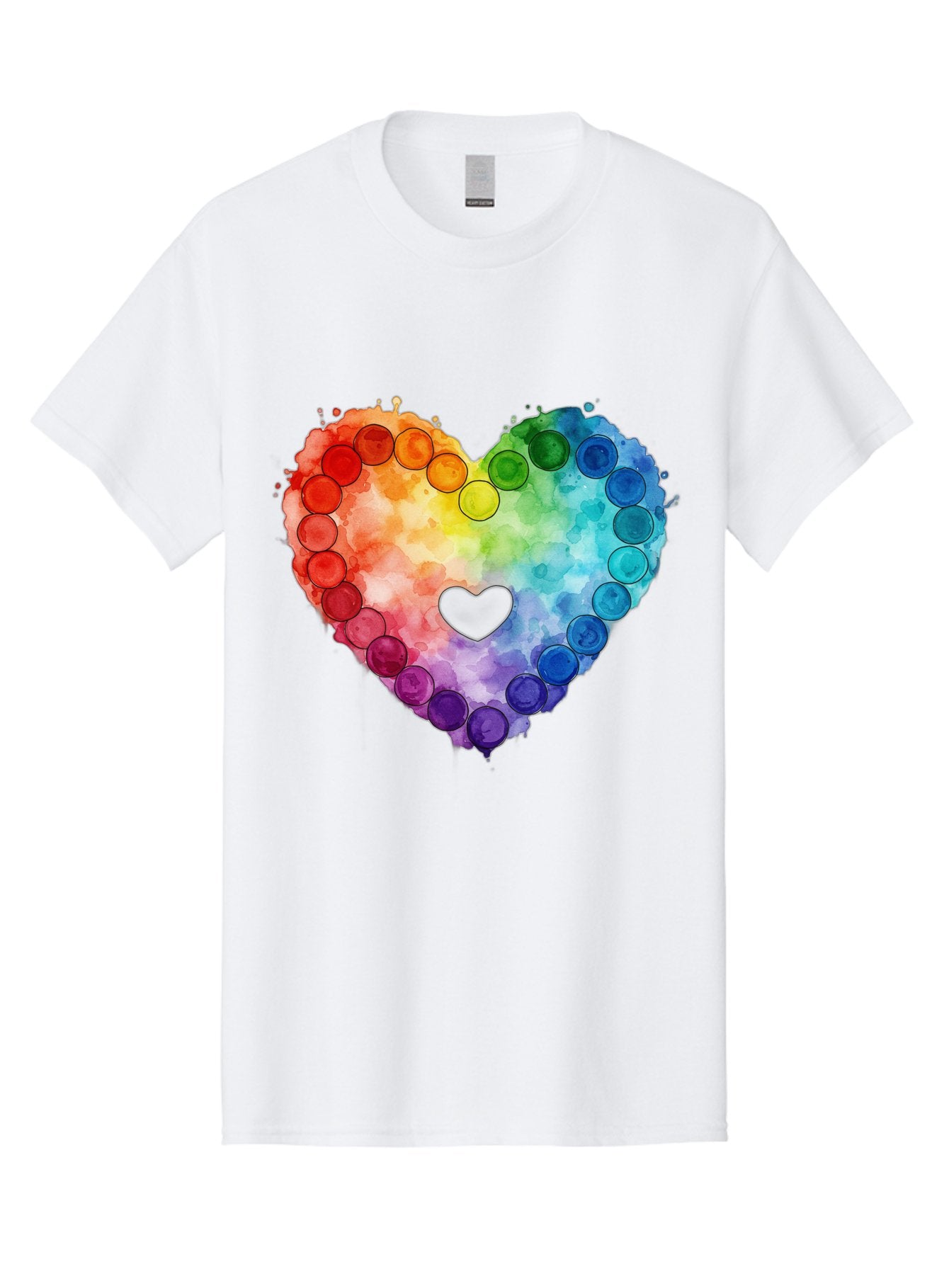 Rainbow-Heart-8 Men'S Graphic Tee, 100% Cotton, Comfortable Casual Summer Wear, Machine Washable, Vintage Camera, Old Camera, Antique Camera, Black Camera, Classic Photography, Photography Equipment, Nostalgic Device, Film Camera, Camera Art Baj738 6