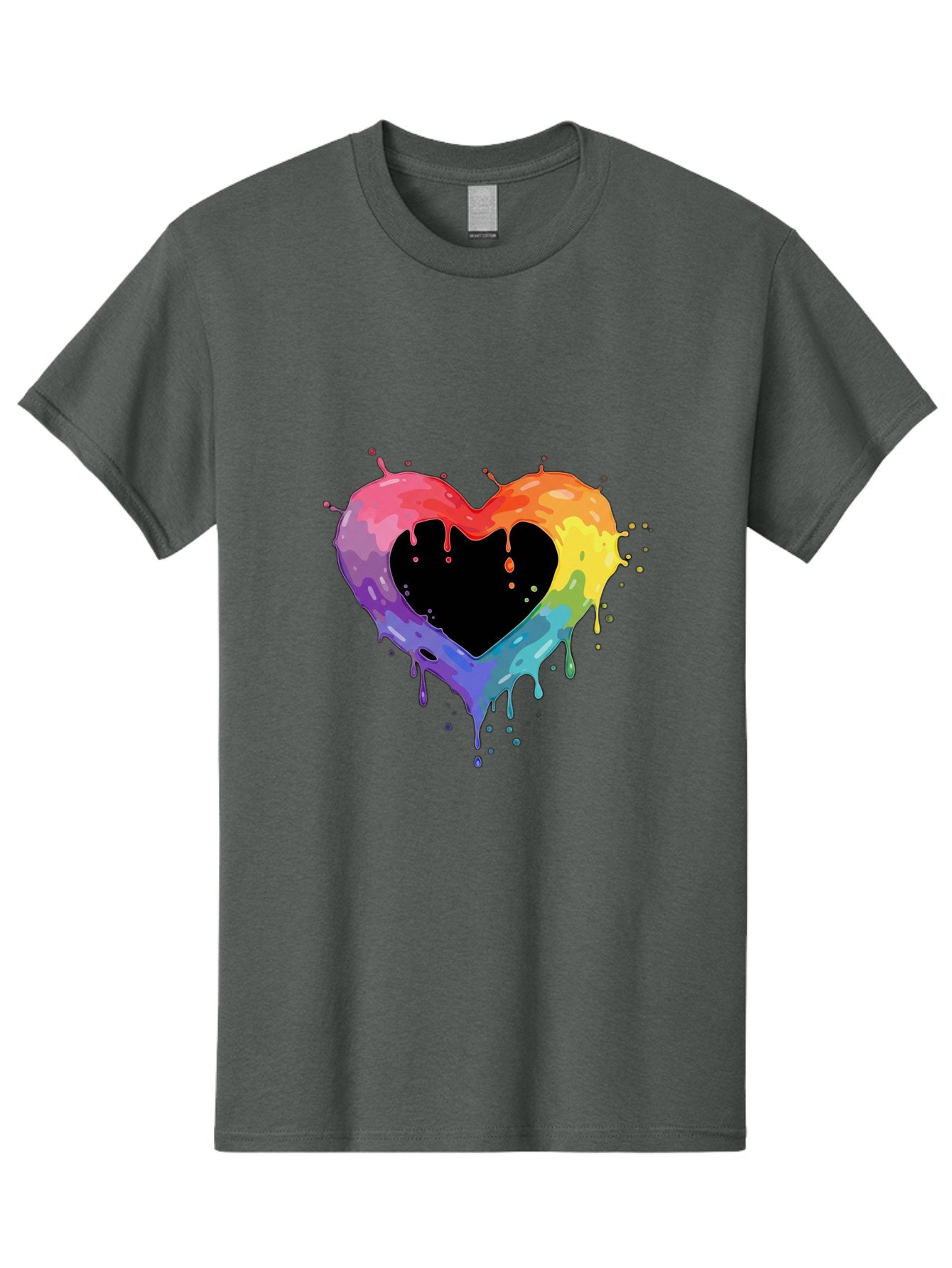 Rainbow-Heart-9 Men'S Graphic Tee, 100% Cotton, Comfortable Casual Summer Wear, Machine Washable, Vintage Camera, Old Camera, Antique Camera, Black Camera, Classic Photography, Photography Equipment, Nostalgic Device, Film Camera, Camera Art Baj739 3