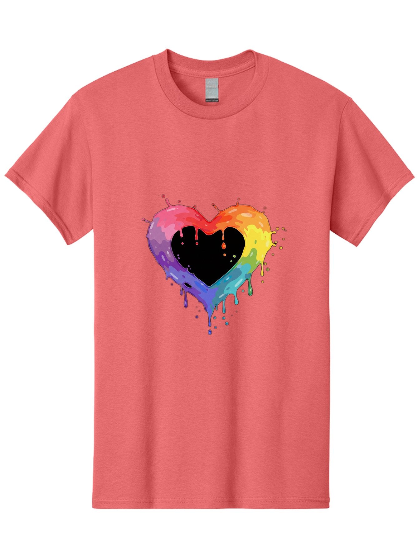 Rainbow-Heart-9 Men'S Graphic Tee, 100% Cotton, Comfortable Casual Summer Wear, Machine Washable, Vintage Camera, Old Camera, Antique Camera, Black Camera, Classic Photography, Photography Equipment, Nostalgic Device, Film Camera, Camera Art Baj739 7