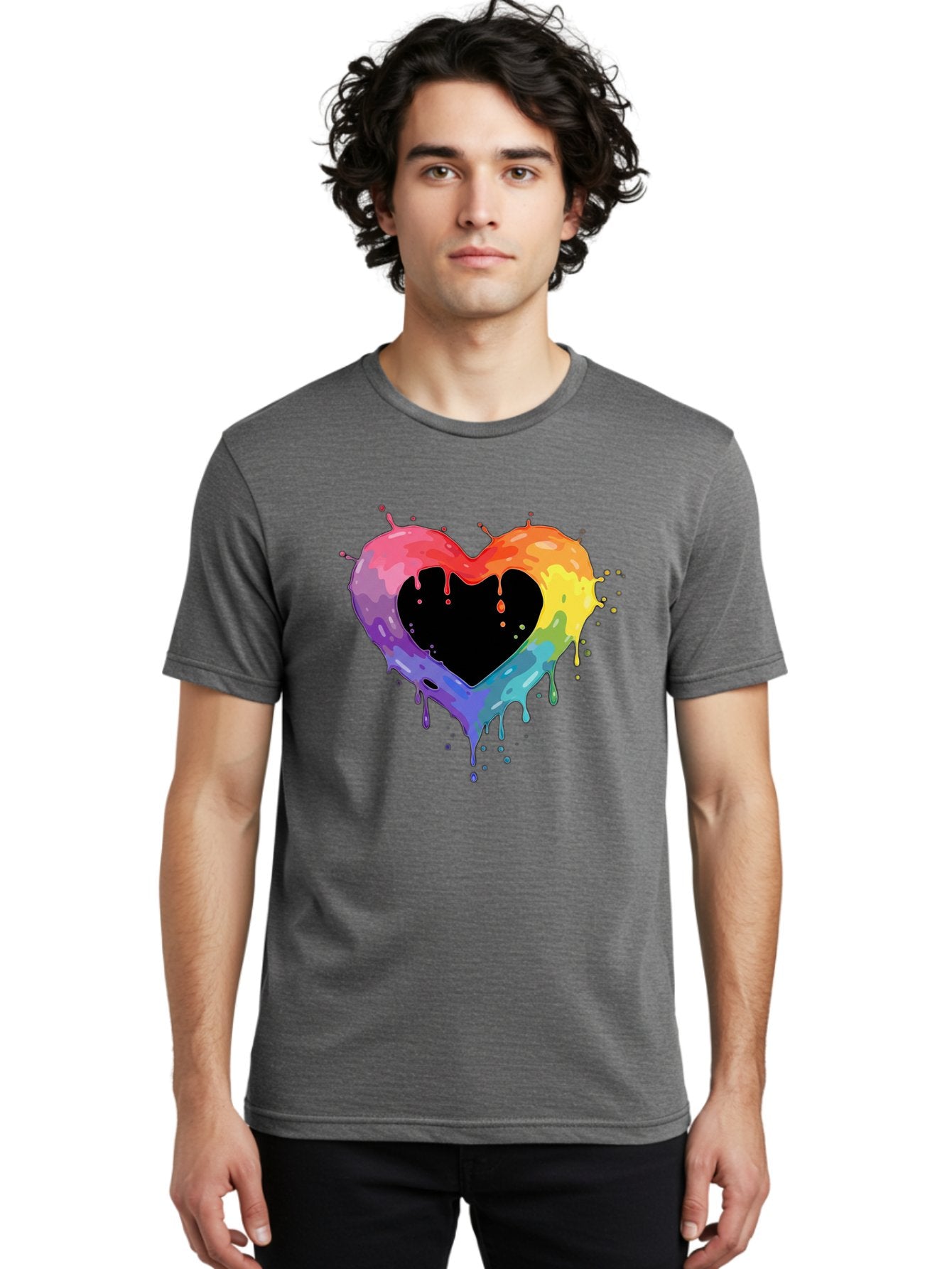 Rainbow-Heart-9 Men'S Graphic Tee, 100% Cotton, Comfortable Casual Summer Wear, Machine Washable, Vintage Camera, Old Camera, Antique Camera, Black Camera, Classic Photography, Photography Equipment, Nostalgic Device, Film Camera, Camera Art Baj739 29